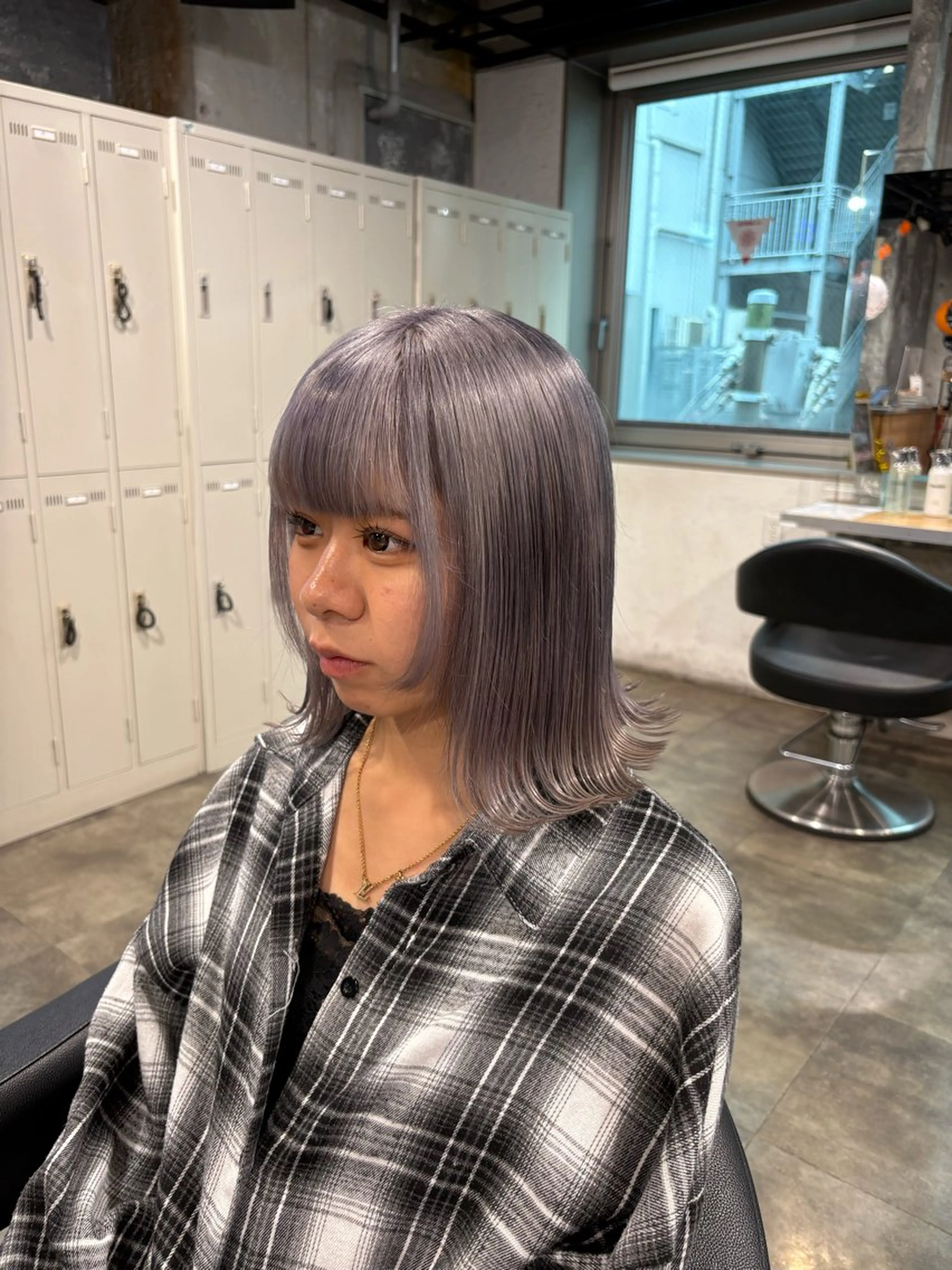 ショート カラー ヘアカラー ハイトーン 横浜💞ミオのヘアスタイル