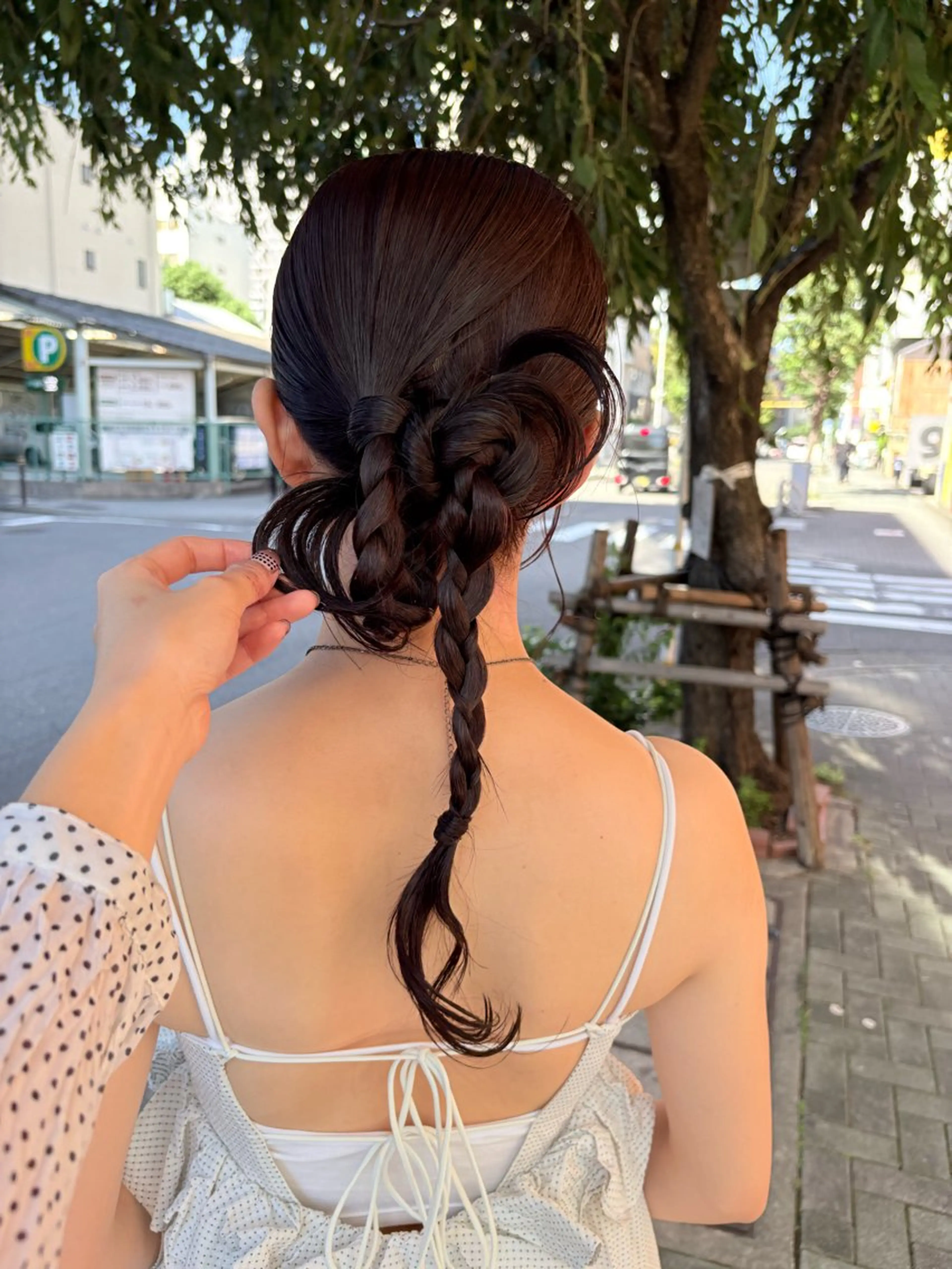 ヘアアレンジ レイヤーカット🐩 透明感カラー モカのヘアスタイル