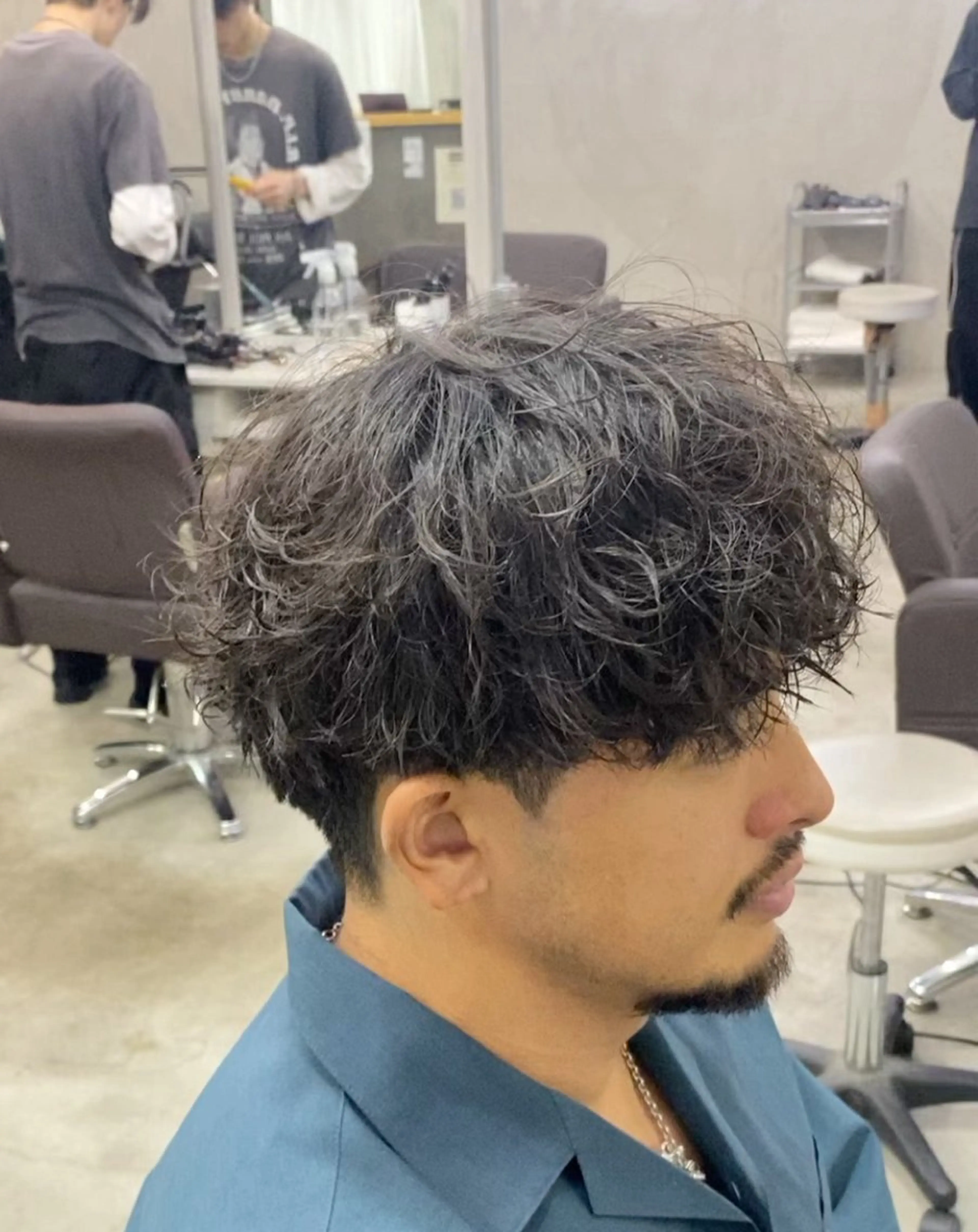 ショート パーマ スパイラルパーマ メンズカット/パーマ スギウラ　ヒサヤのヘアスタイル