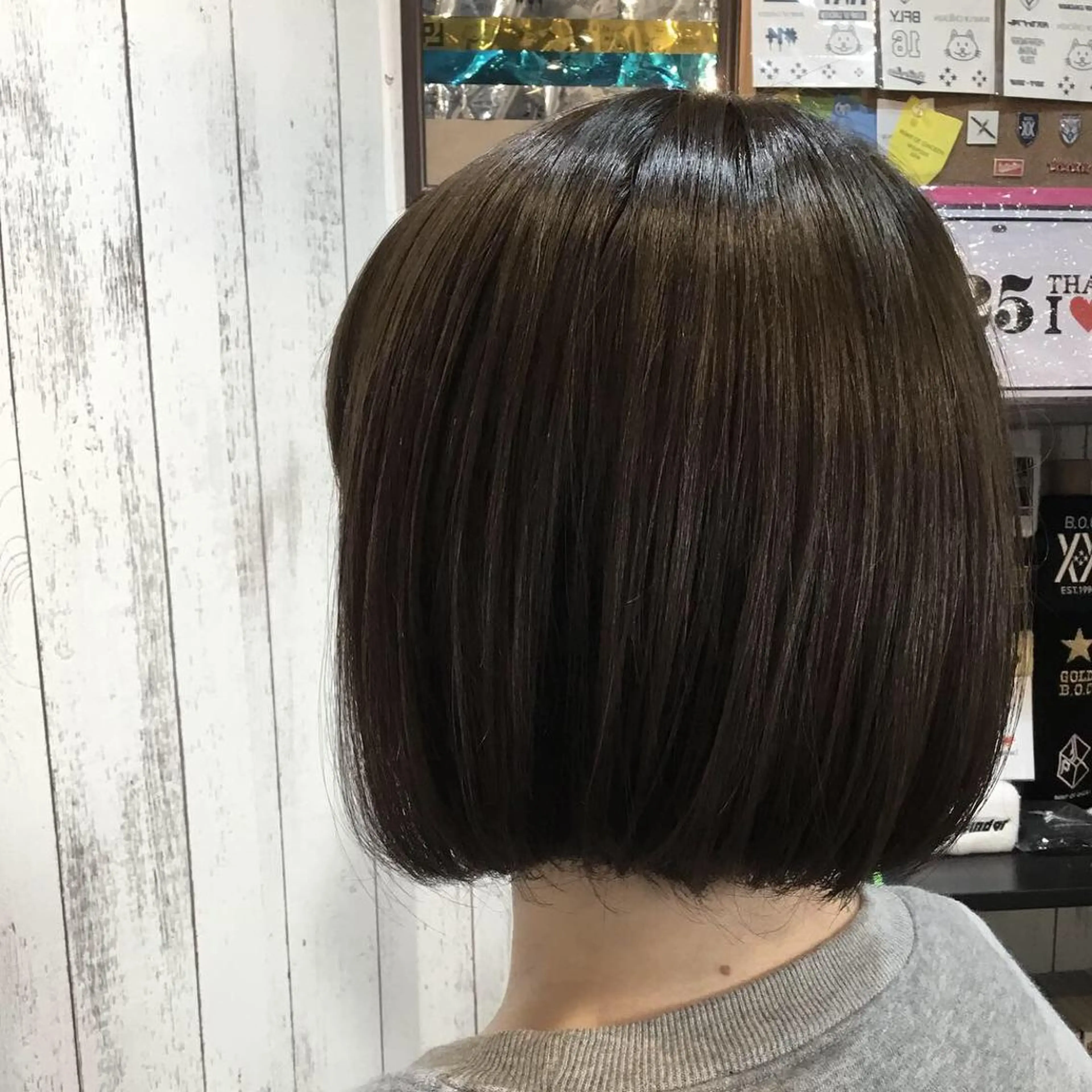 ショート カラー パーマ 金崎 新吾のヘアスタイル