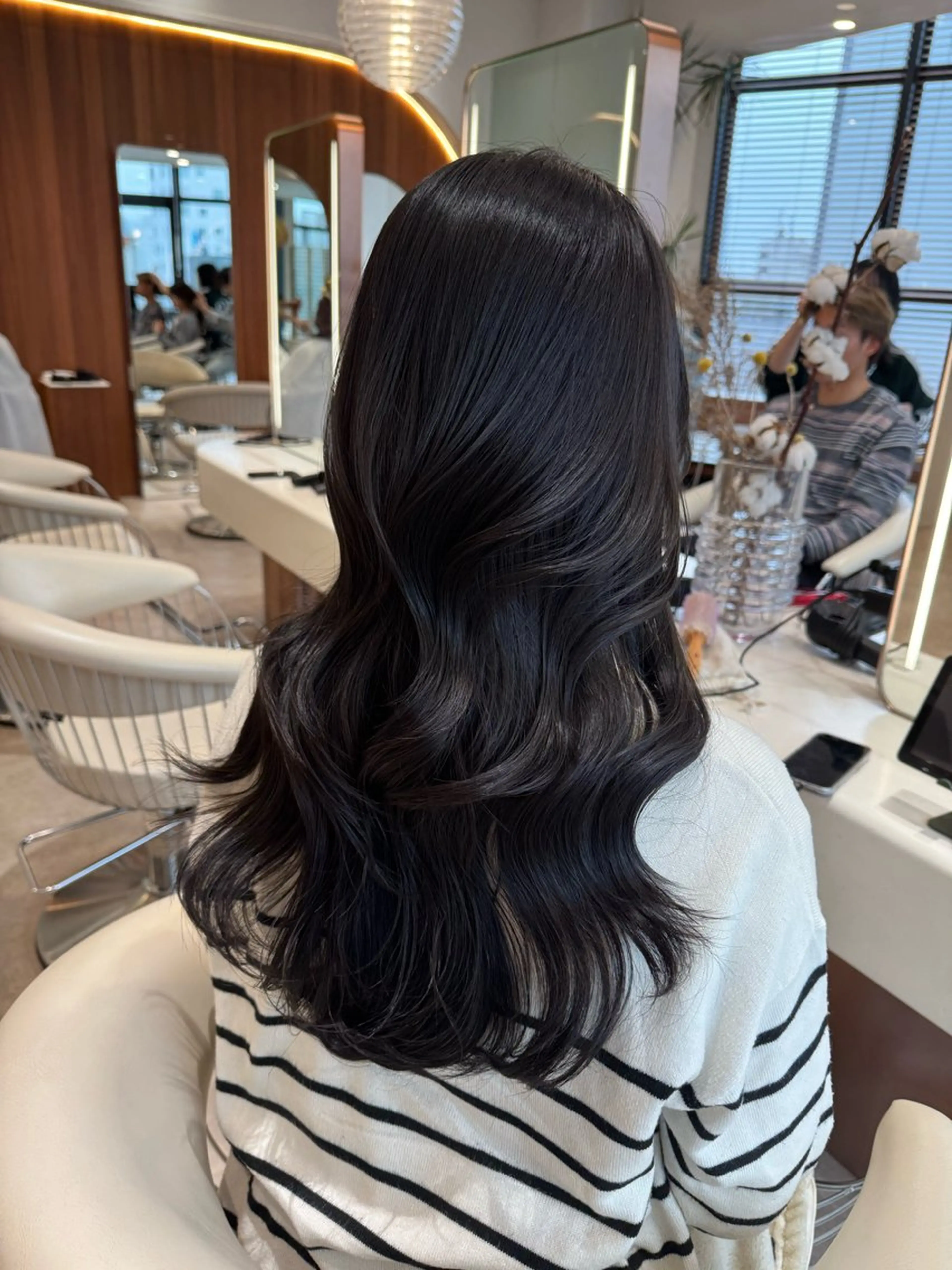 ロング カラー 韓国風ヘア レイヤーカット トリートメント ヘアカラー 渋谷/韓国レイヤー/ 艶カラー/nanoのヘアスタイル