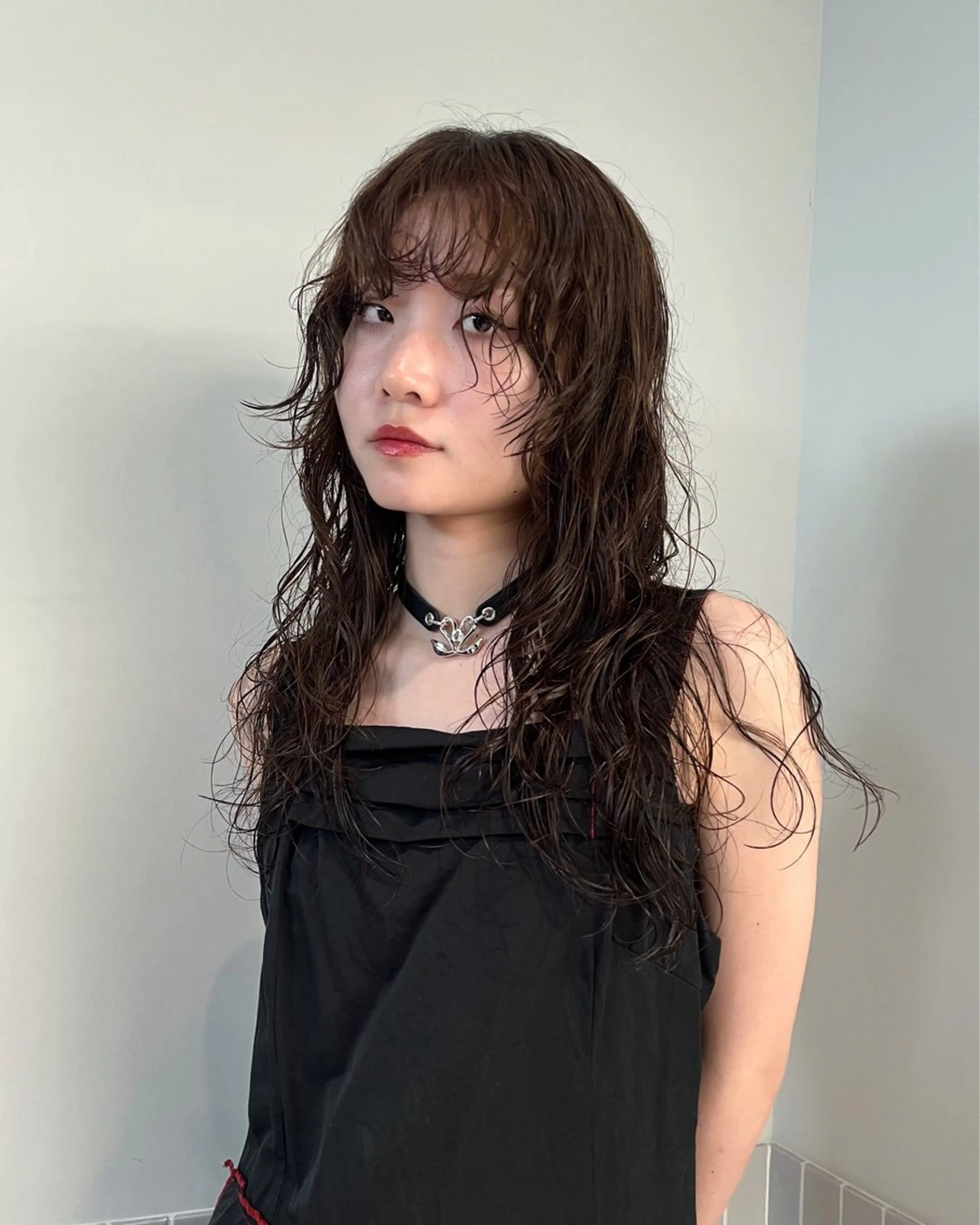 セミロング パーマ セミロングパーマ レイヤーカット stén/kana /レイヤーカットのヘアスタイル