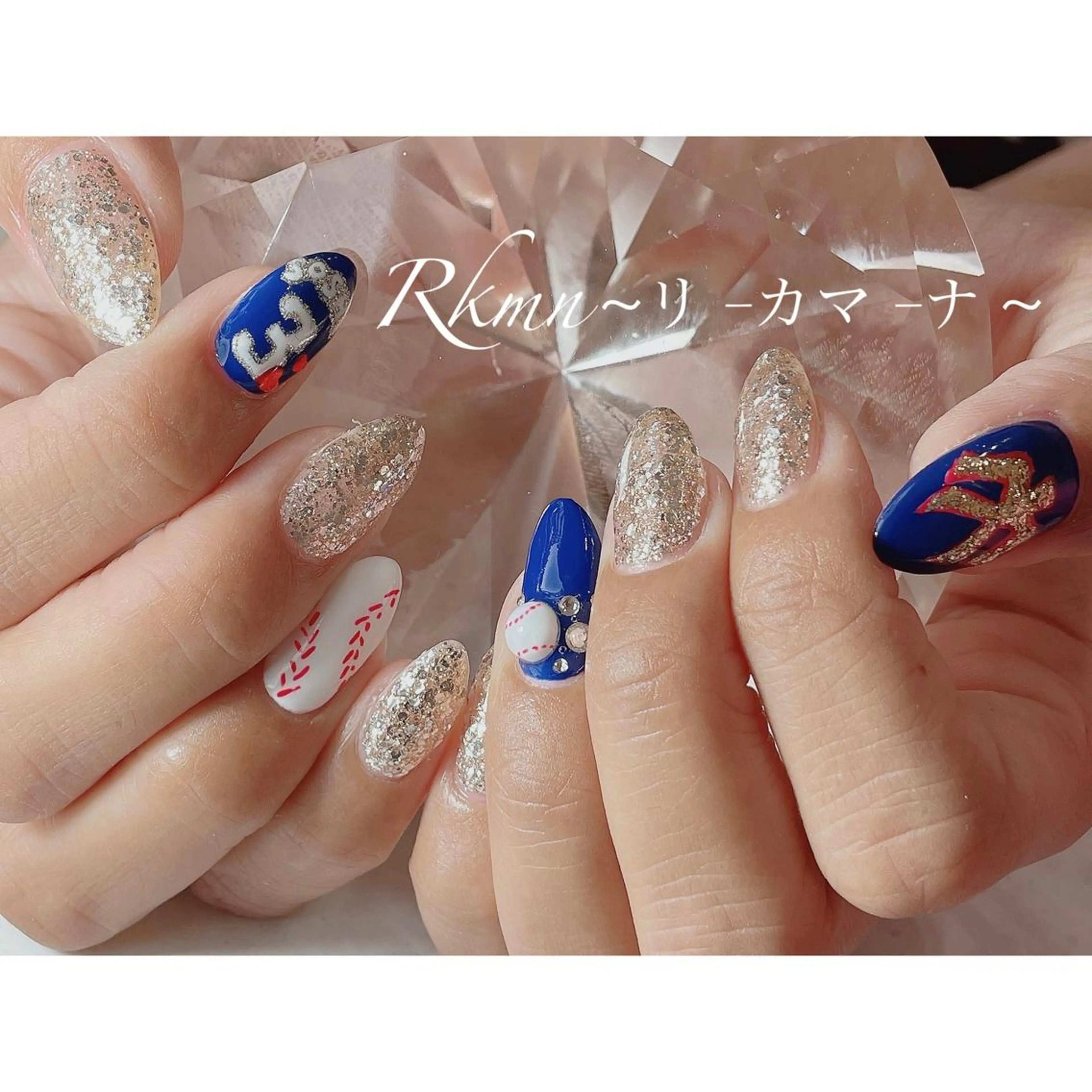 ネイル アートネイル キラキラネイル ラメ(グリッター) 春ネイル ハンドネイル フットネイル ハンドケア Rkmn ~リ-カマ-ナ~のネイルデザイン