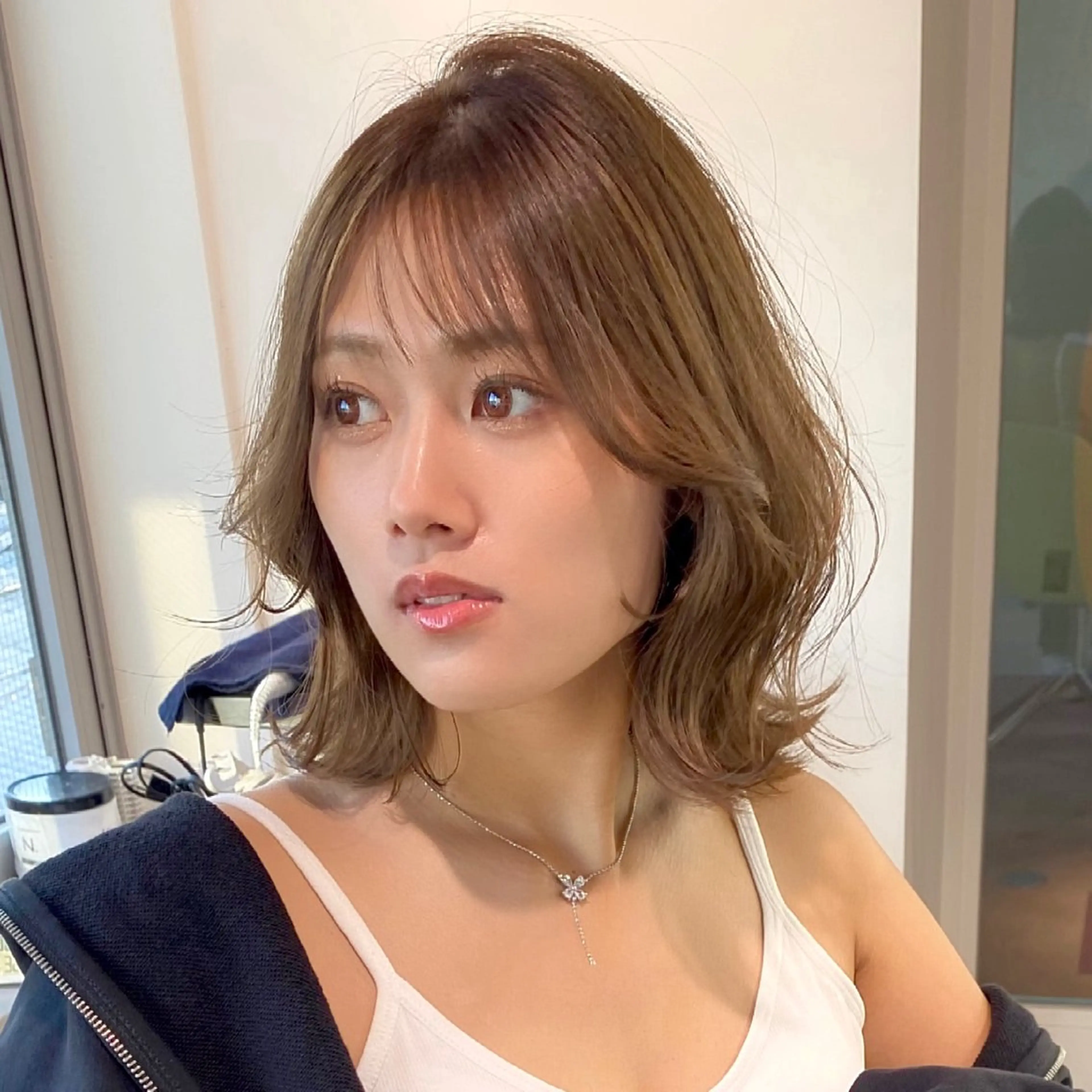 ミディアム ボブ くびれヘア 森 隆秀/韓国ヘアのヘアスタイル