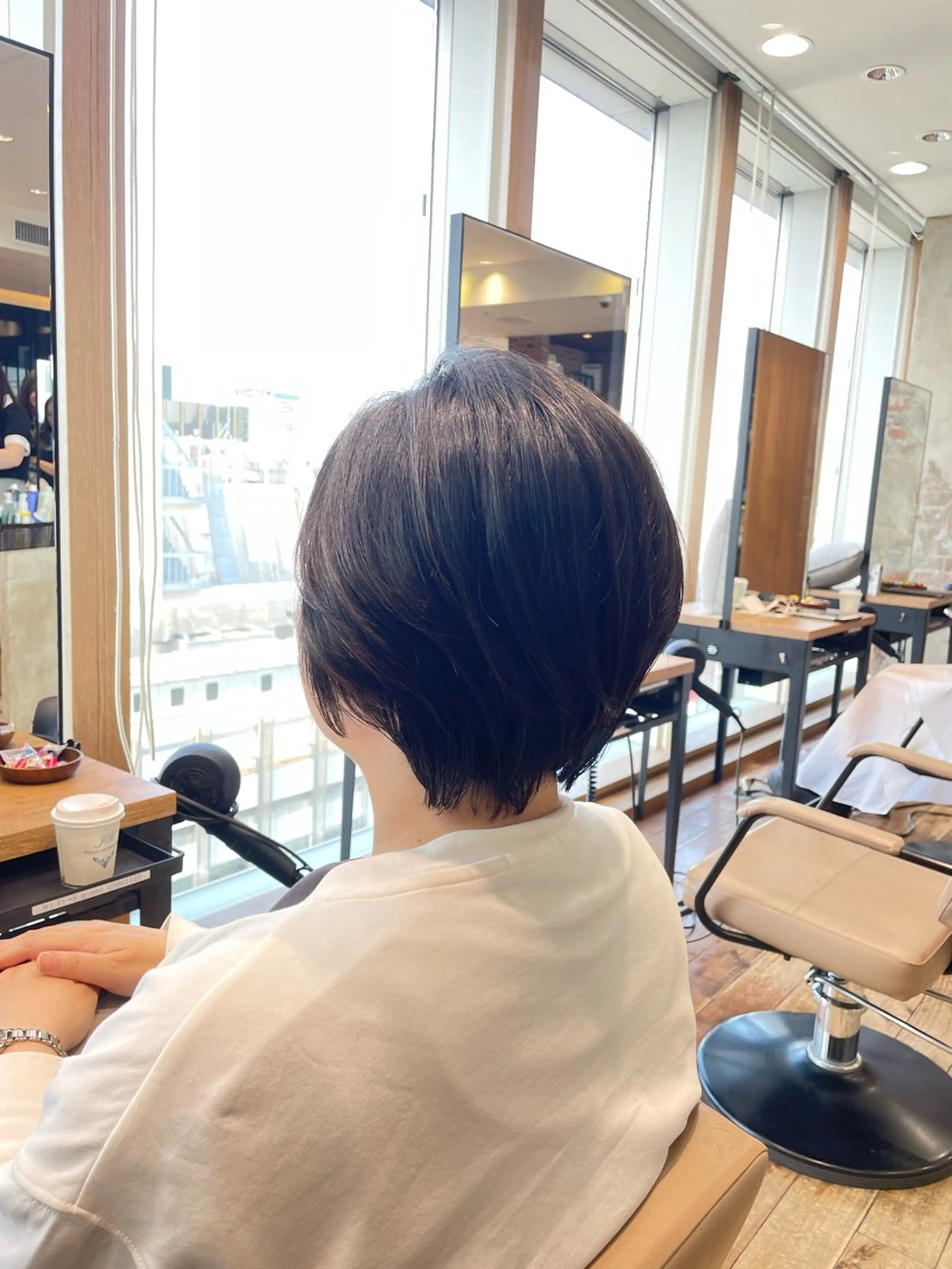 ショート 丸みショート ショートヘア レイヤーカット/ アレンジ/うみのヘアスタイル