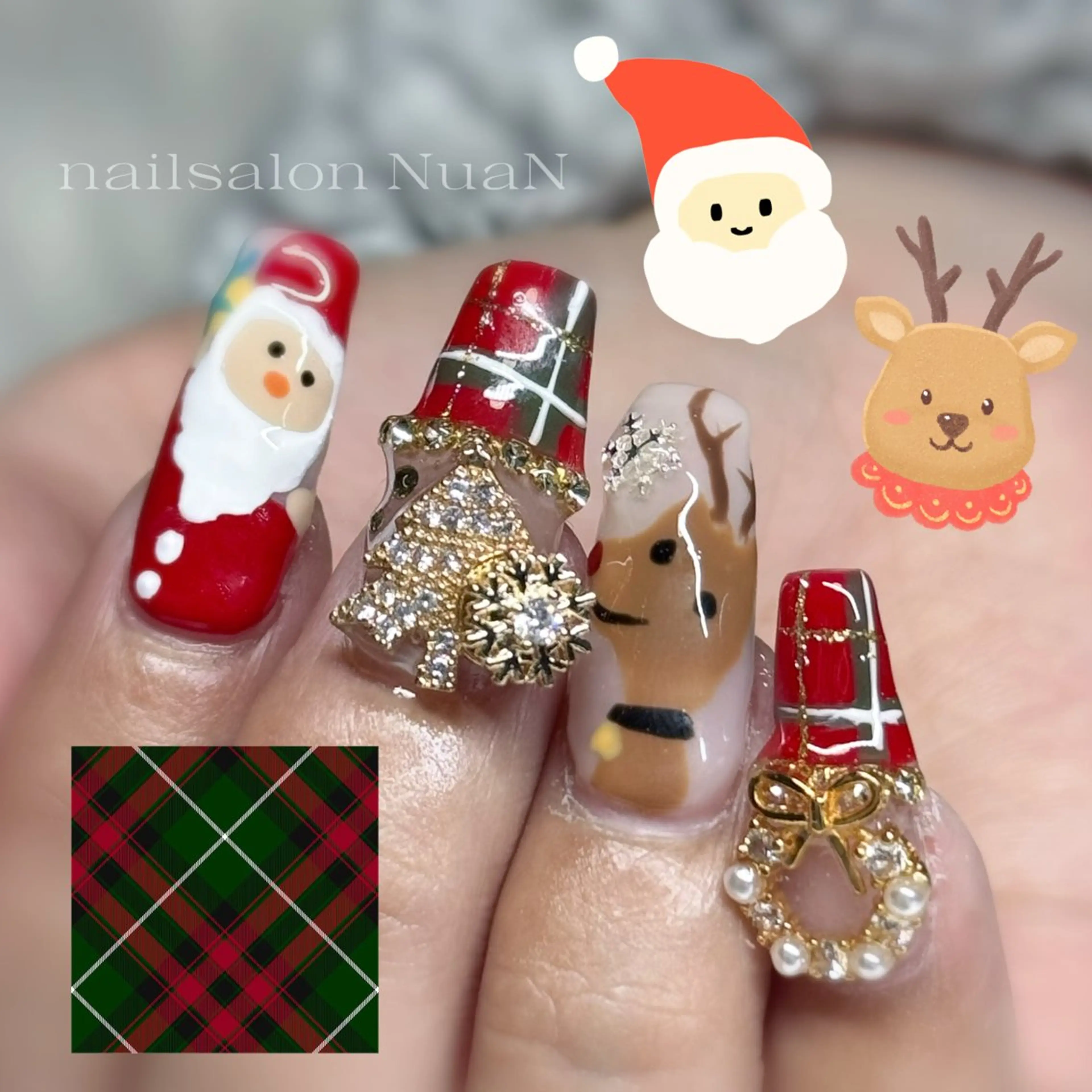 ネイル ハンドネイル NuaN ミニモ停止中のネイルデザイン