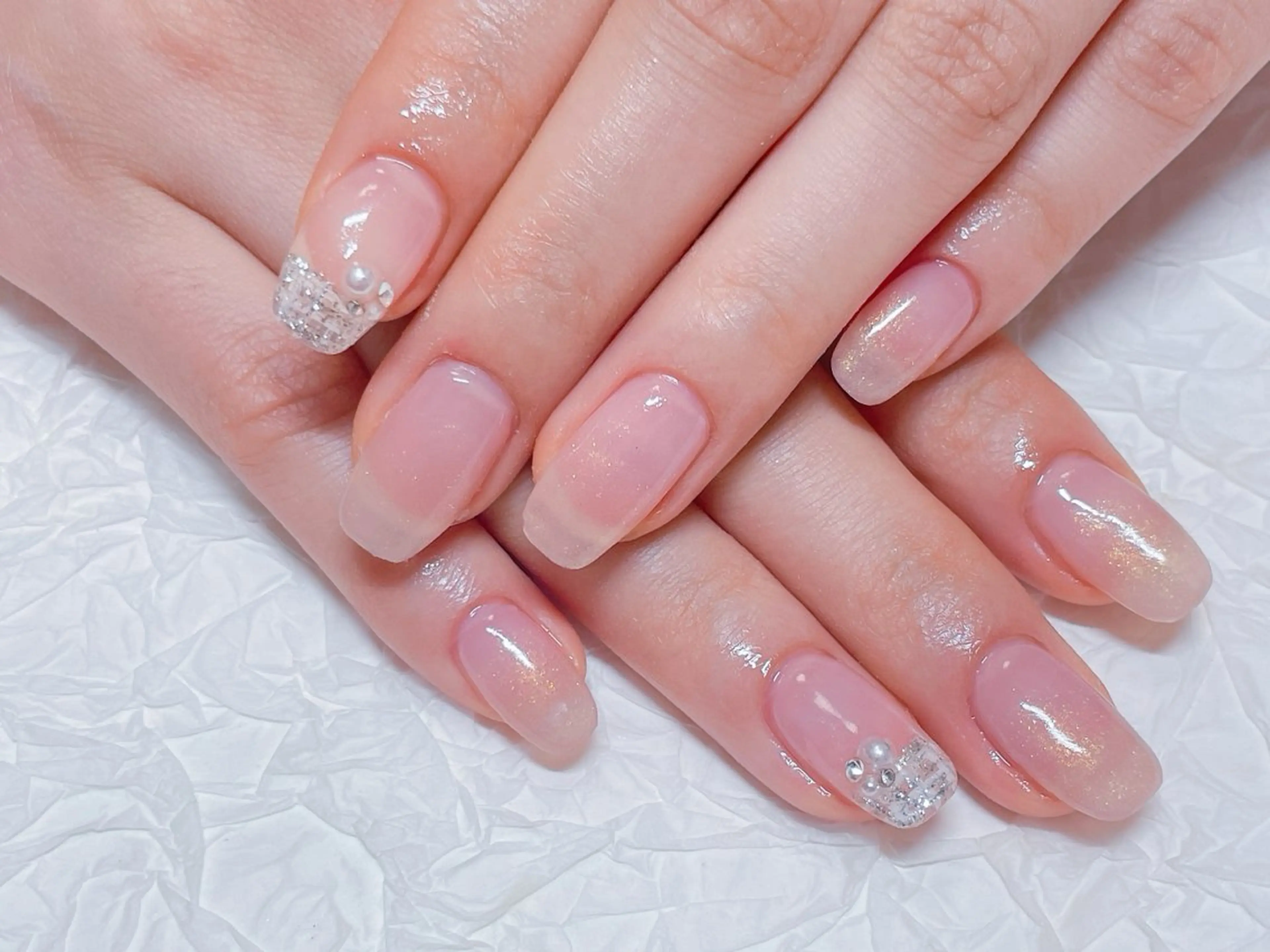 ネイル 持ち込み ツイードネイル ハンドネイル ハンドケア ゆ か_Nails💫のネイルデザイン