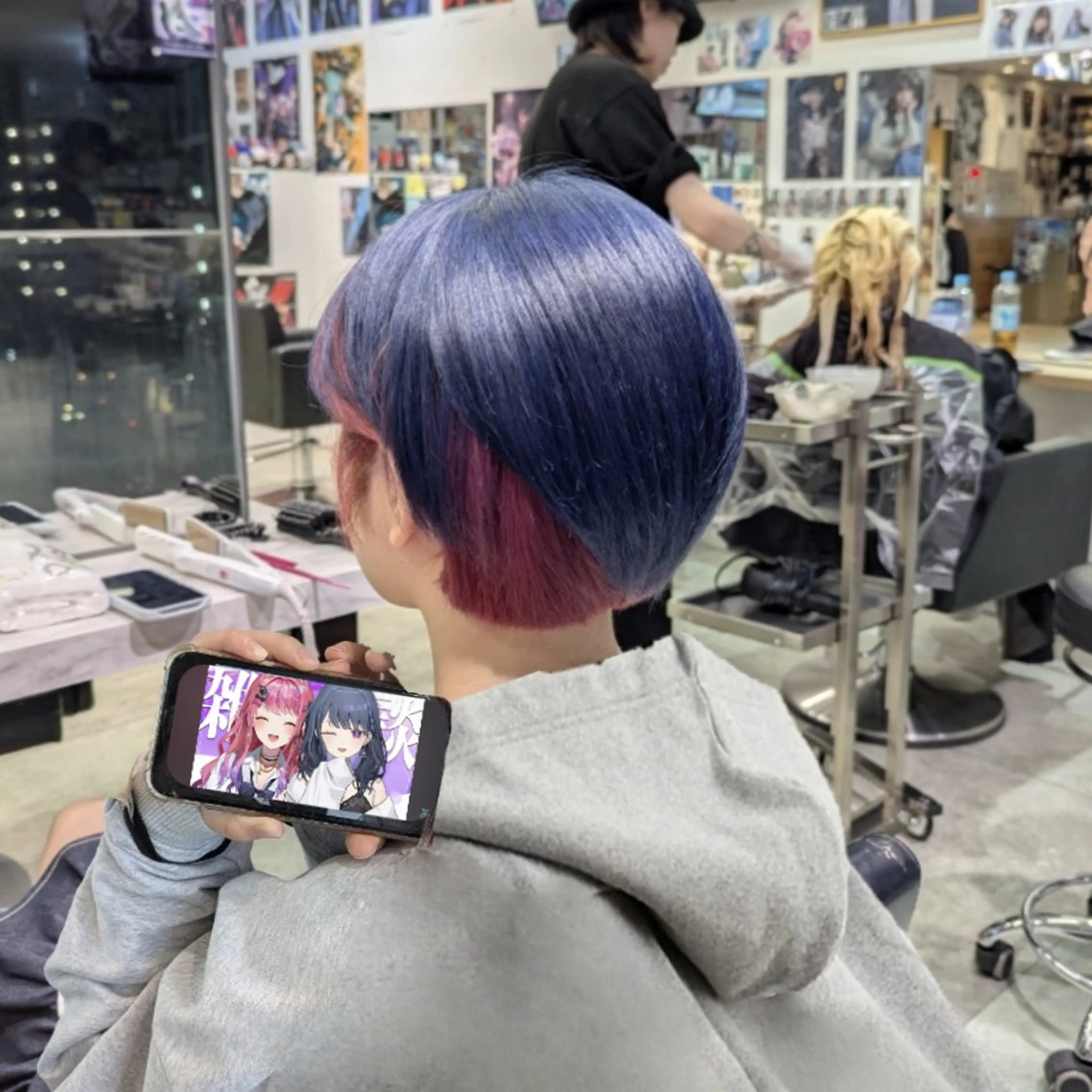 推しカラー🦉にじさ んじカラー🌈🕒✨のヘアスタイル