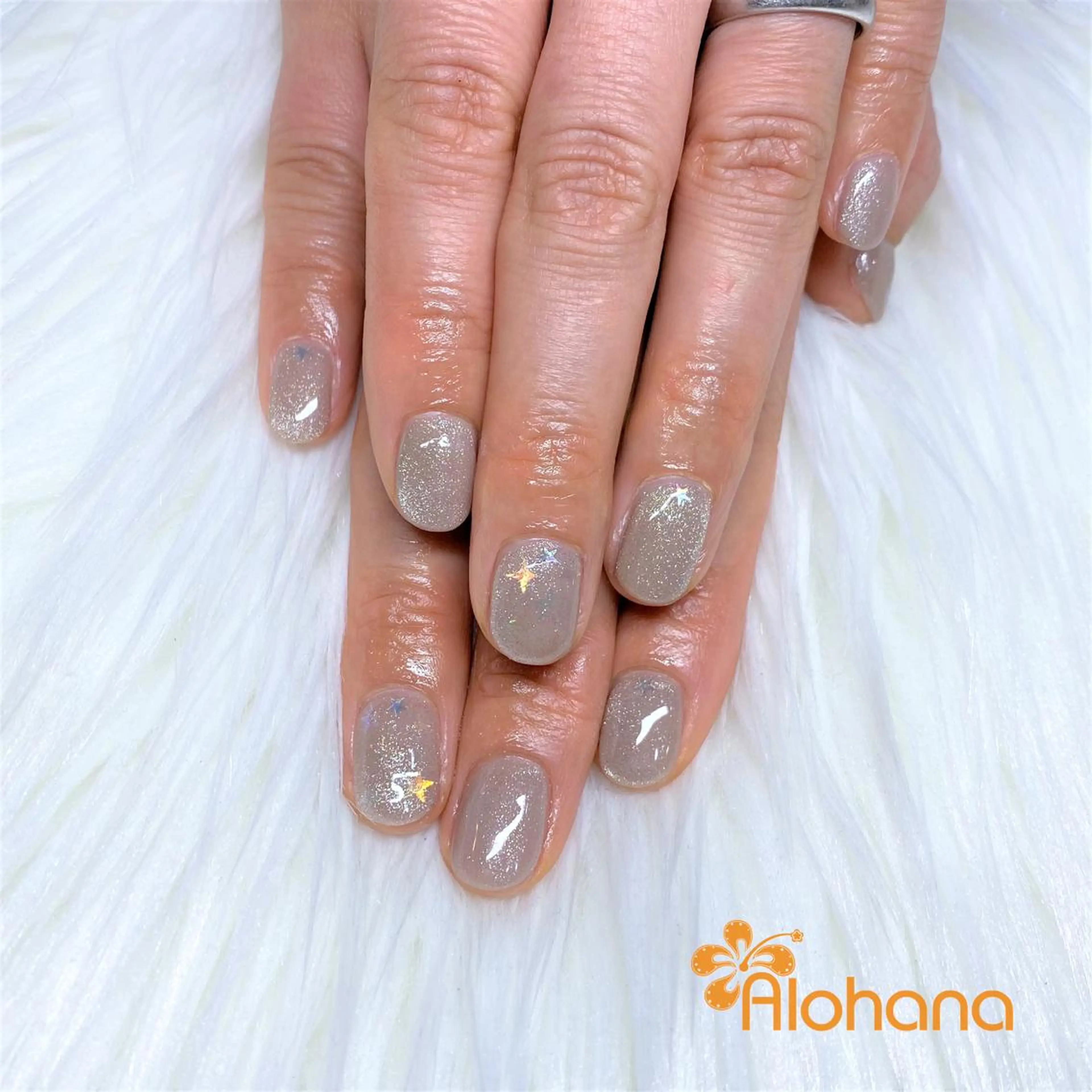 ネイル マグネットネイル ハンドネイル Alohana Minaのネイルデザイン