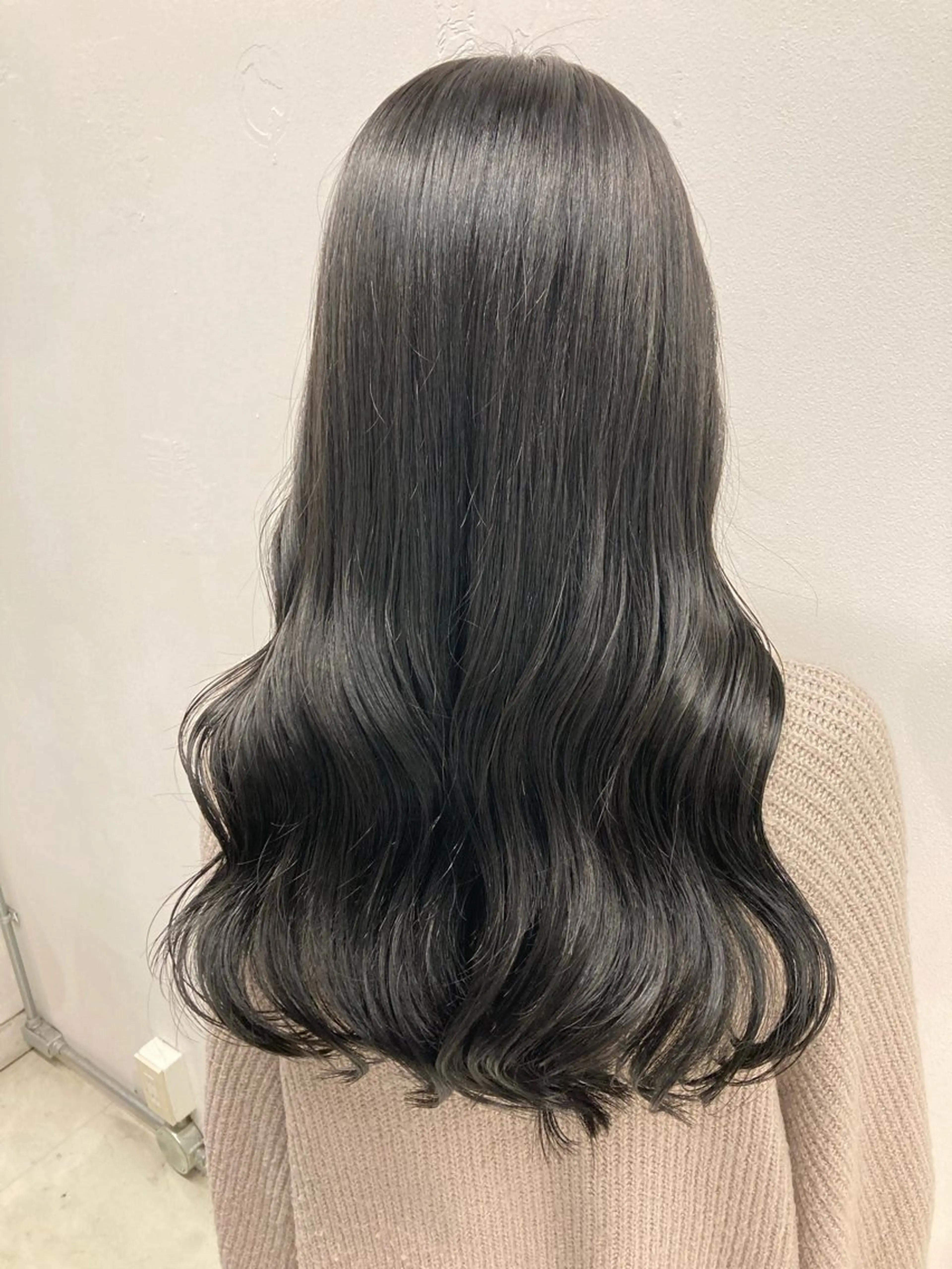 ロング カラー カット ヘアカラー トリートメント 💖ブリーチなし透明 感💖ASAHIのヘアスタイル