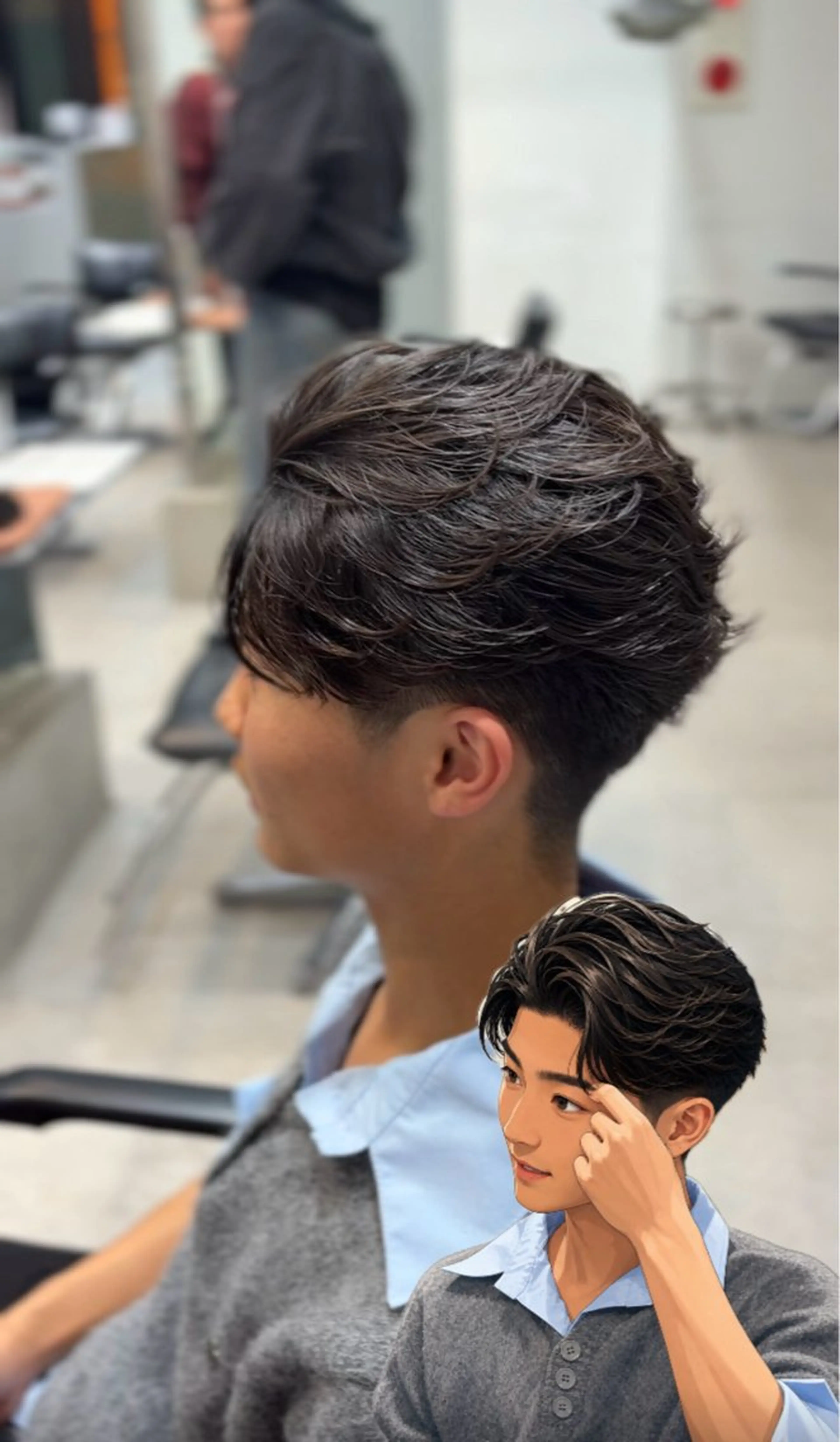 パーマ メンズ フェザーパーマ メンズパーマ カット パーマ パーマ特化 神谷和輝のヘアスタイル