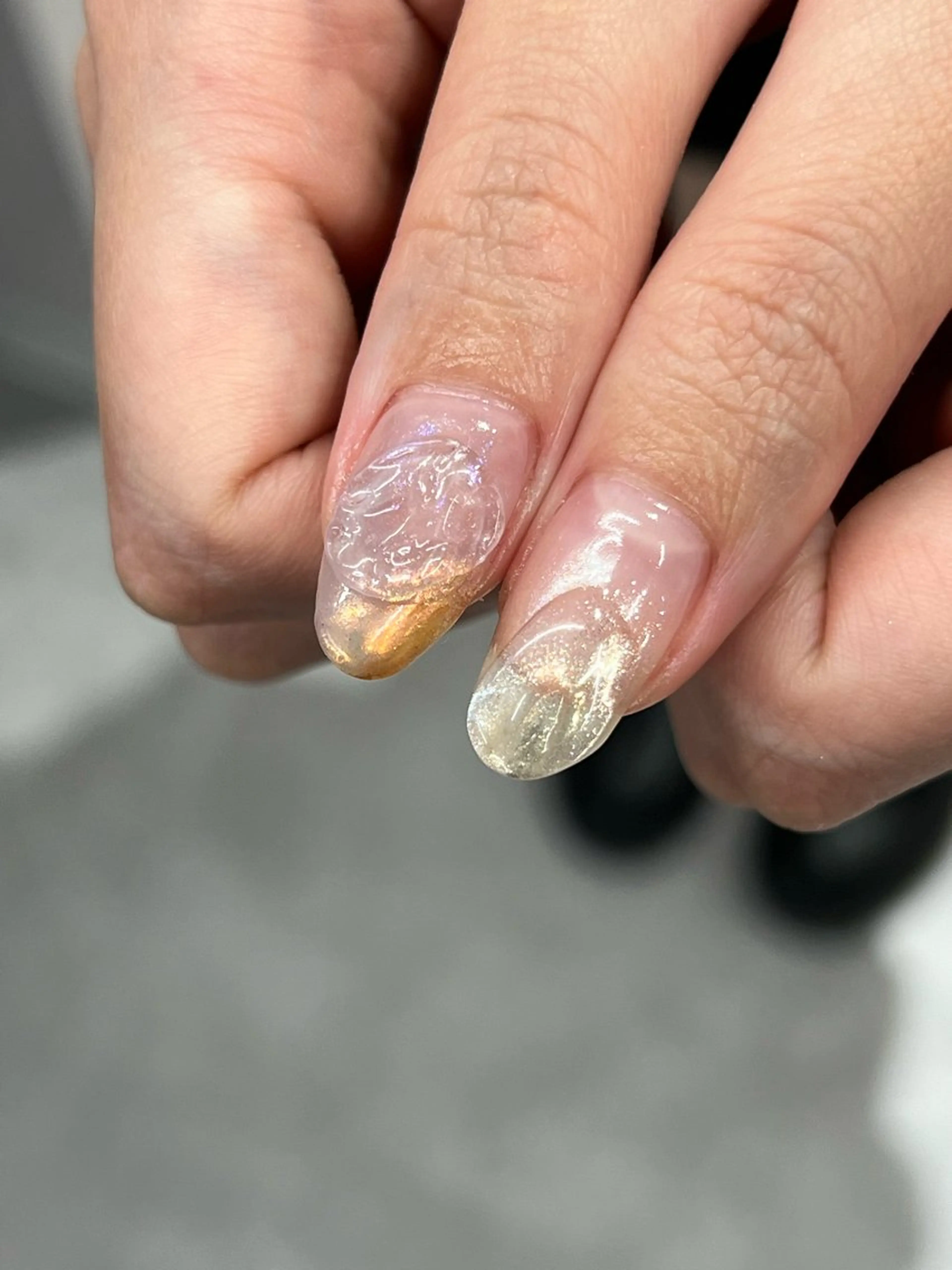 ネイル ジェルネイル 韓国ネイル ニュアンスネイル パラジェル パステルネイル ハンドネイル ハンドケア Bana_ Nailのネイルデザイン