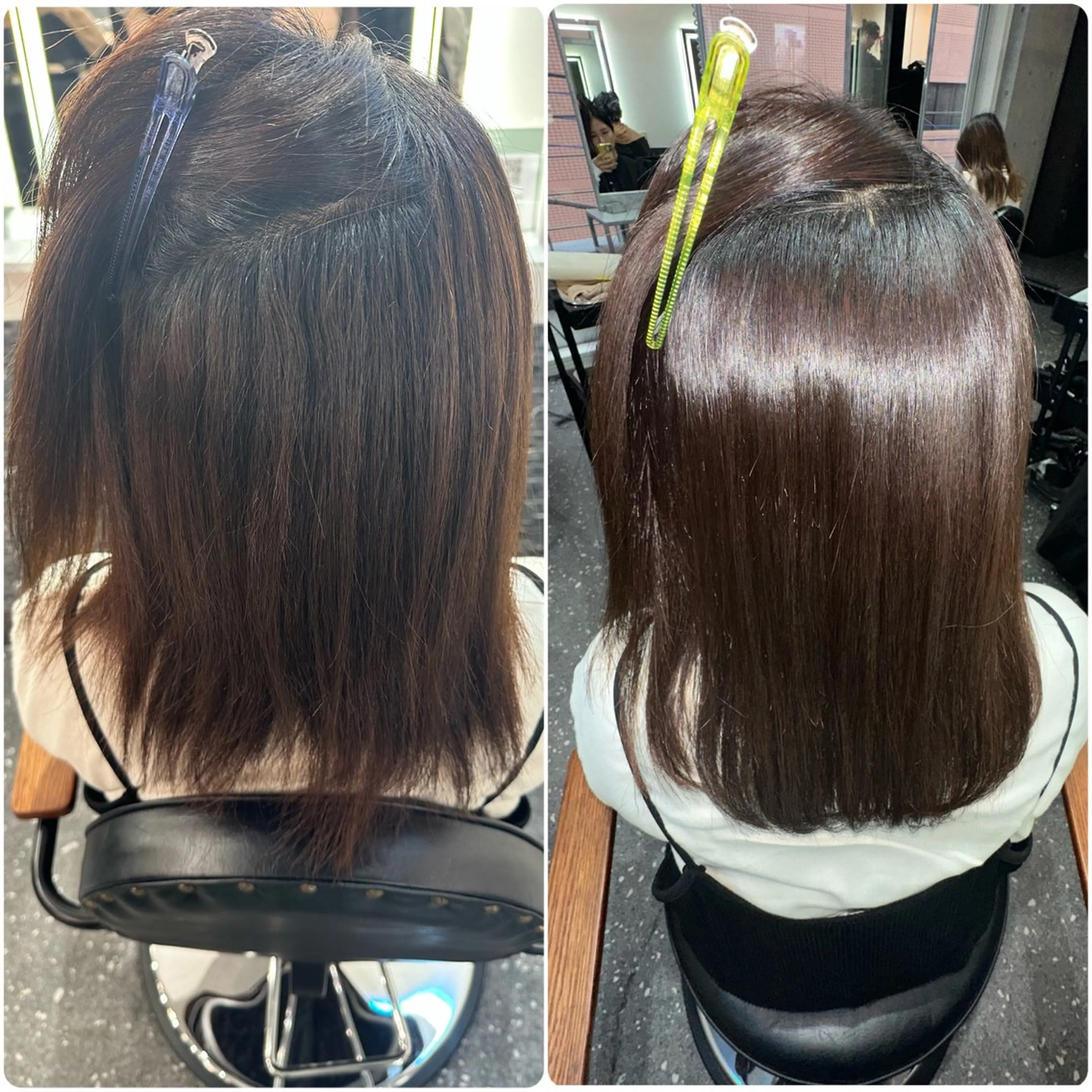 セミロング パーマ カット 縮毛矯正 トリートメント 髪質改善⭐️縮毛矯正 中野⭐️Rinaのヘアスタイル