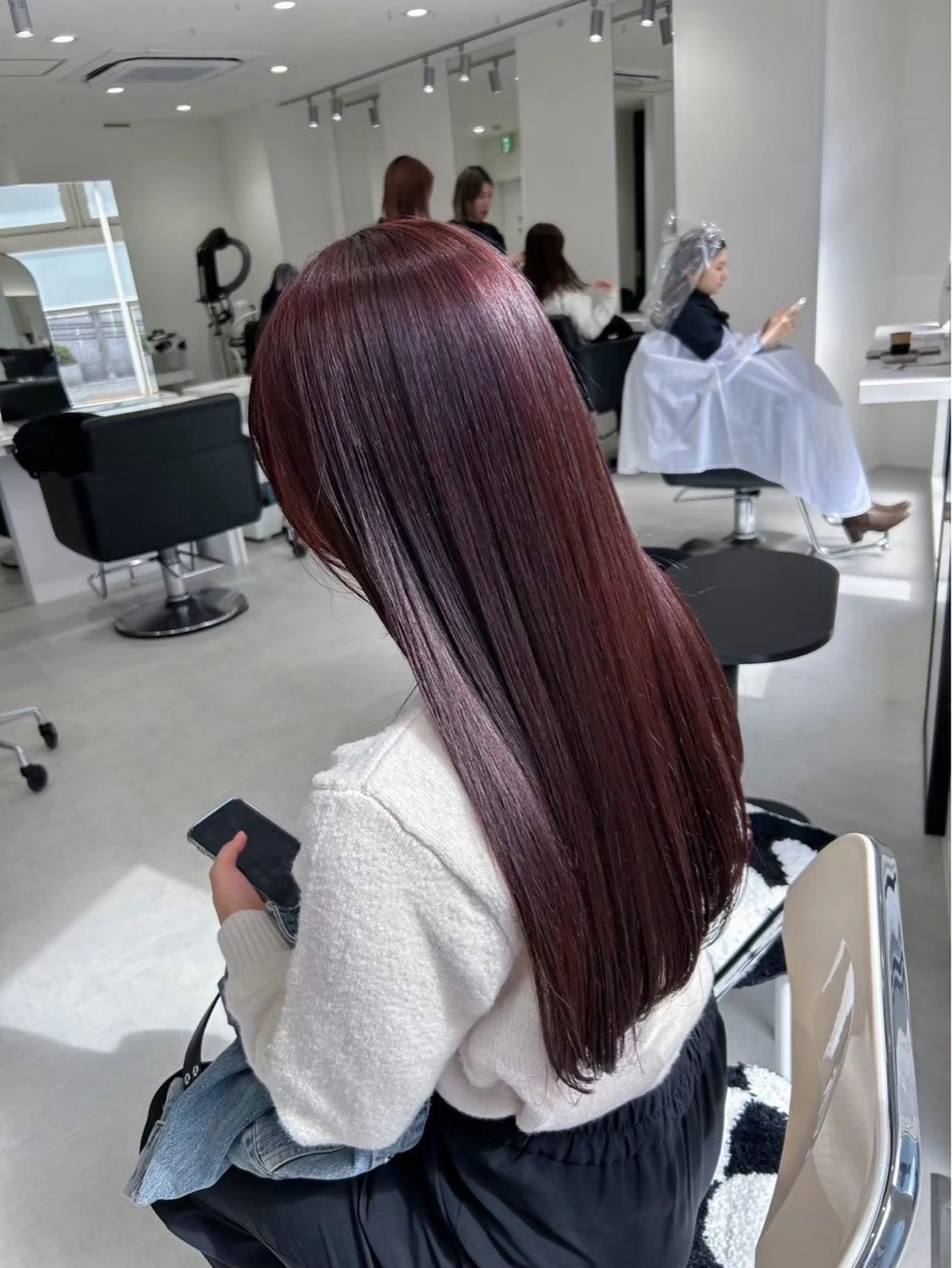 ロング ヘアカラー トリートメント ヘアセット Senri お洒落ヘア/経堂のヘアスタイル