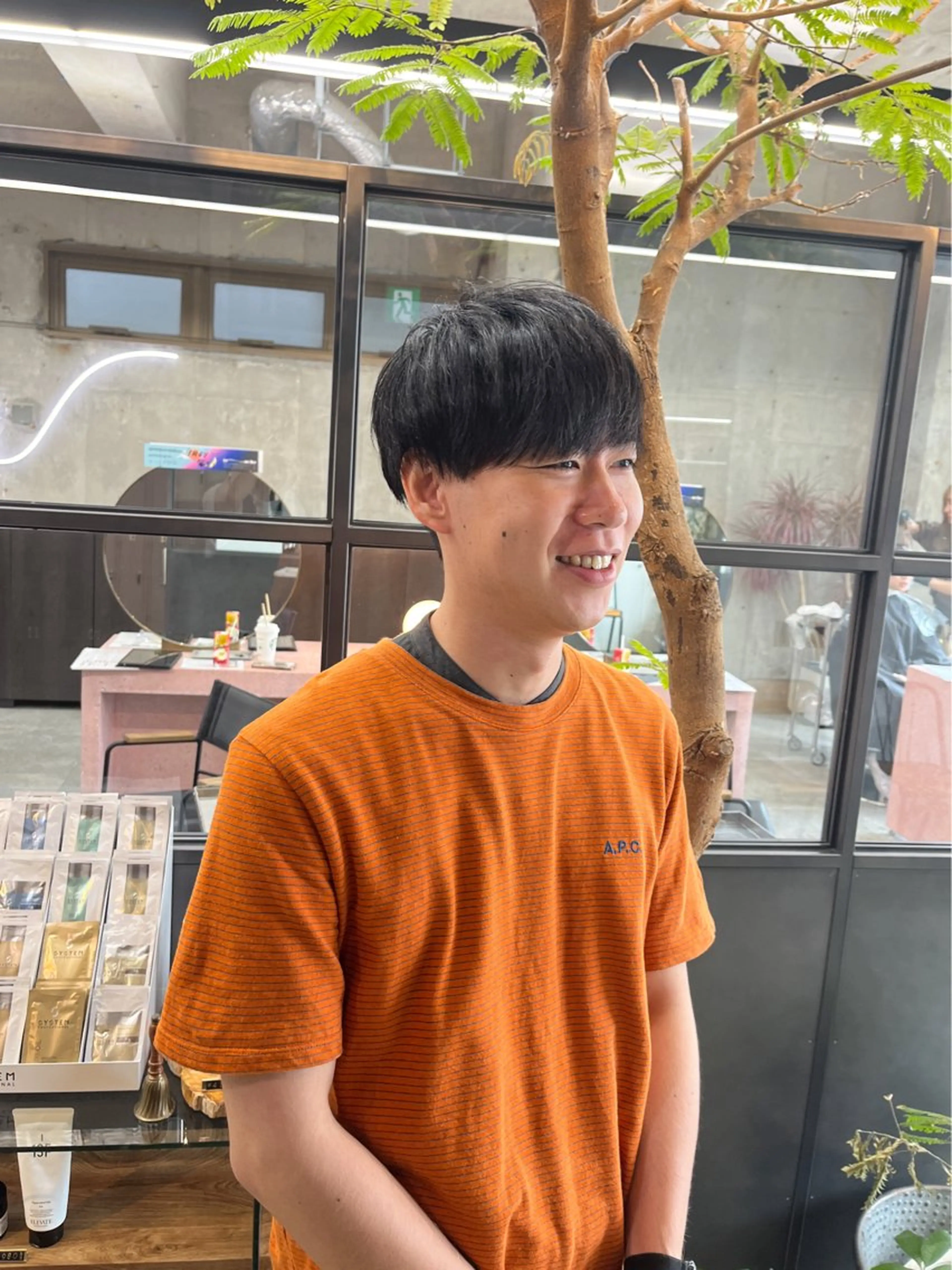 ショート カット パーマ トリートメント 中江 友哉のヘアスタイル