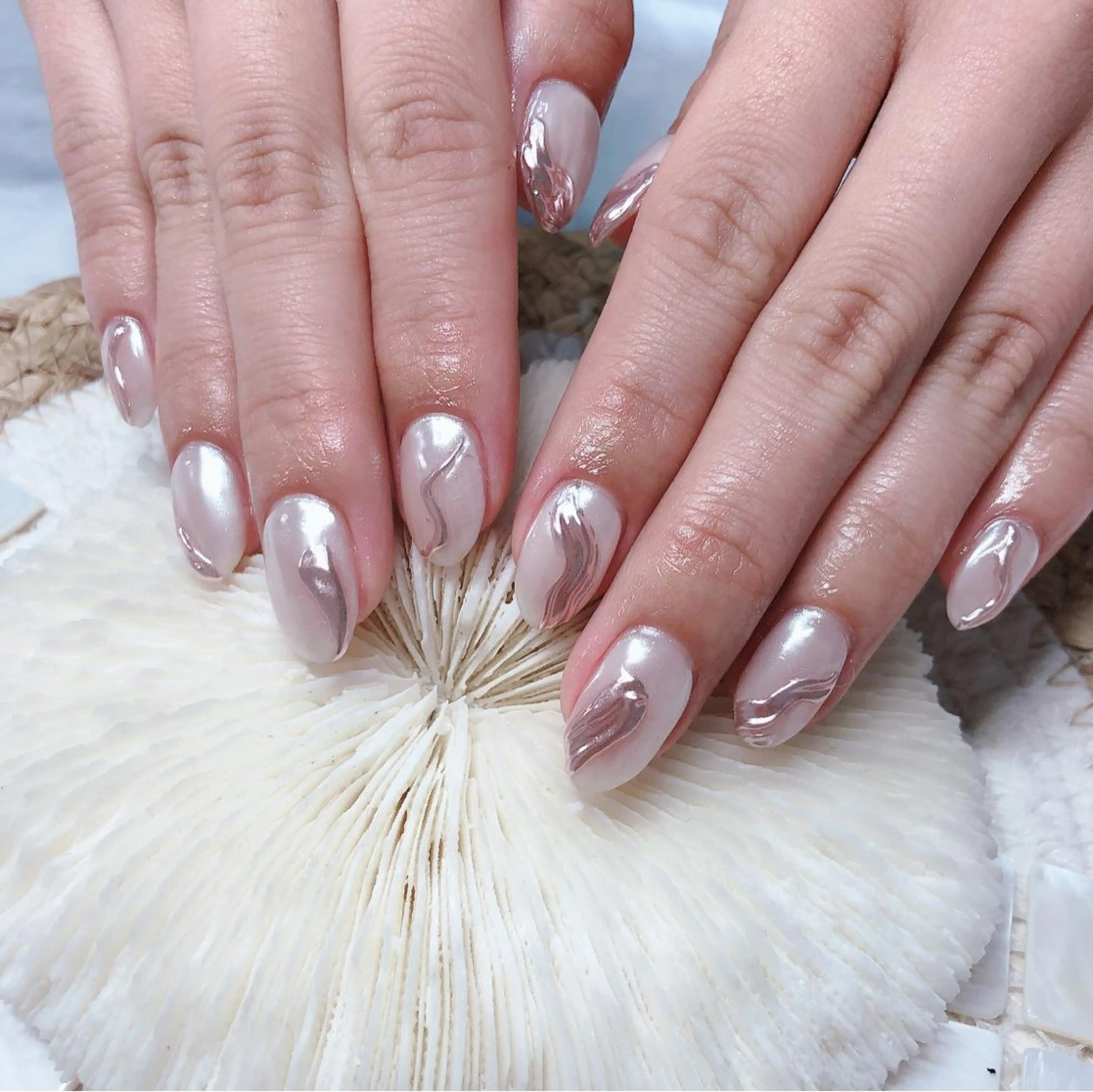 ネイル ミラーネイル Vanilla nail salonのネイルデザイン