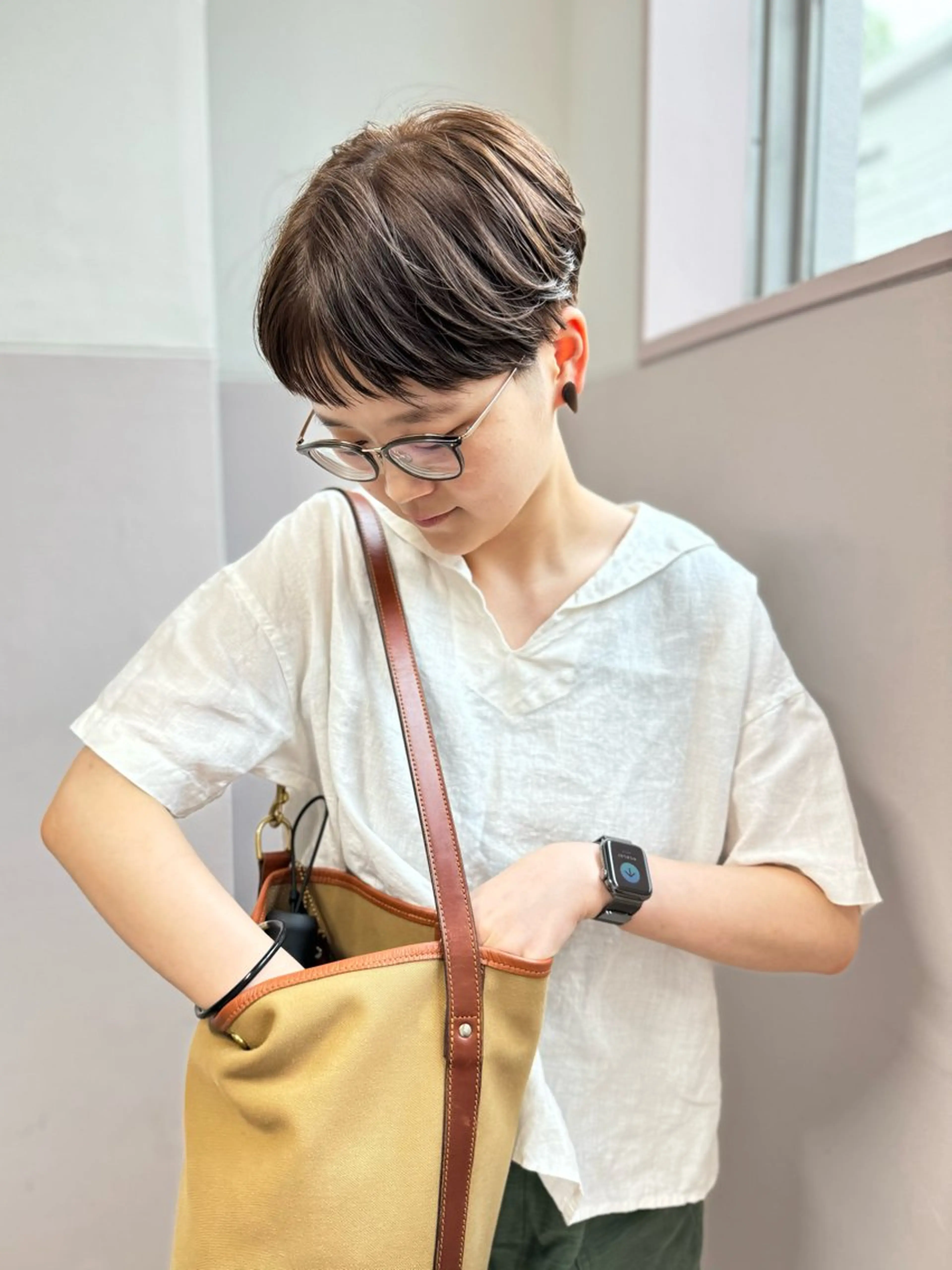 ショート オカモト ミユウのヘアスタイル