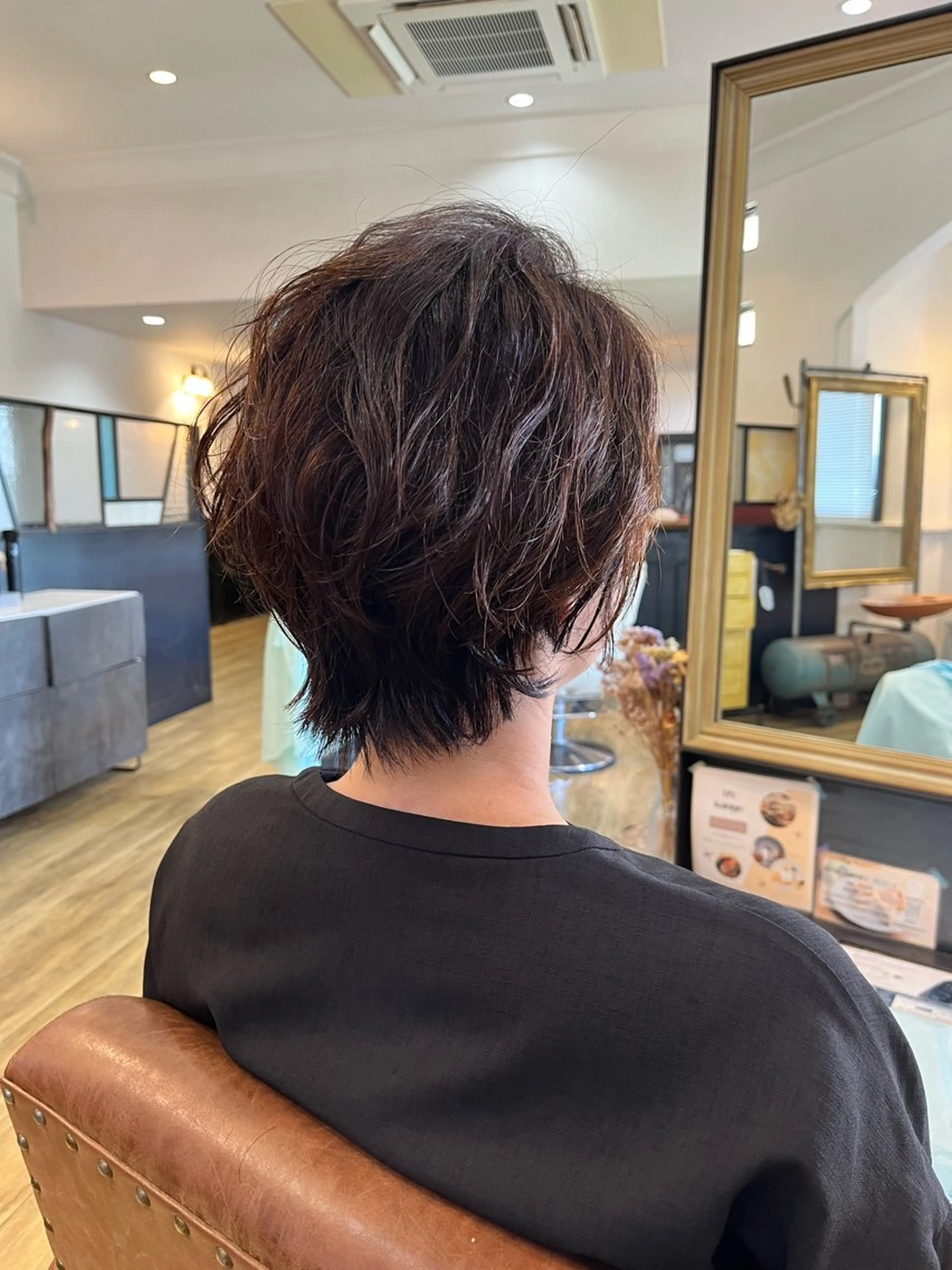 ミディアム ミディアムパーマ 上坪 あずさのヘアスタイル