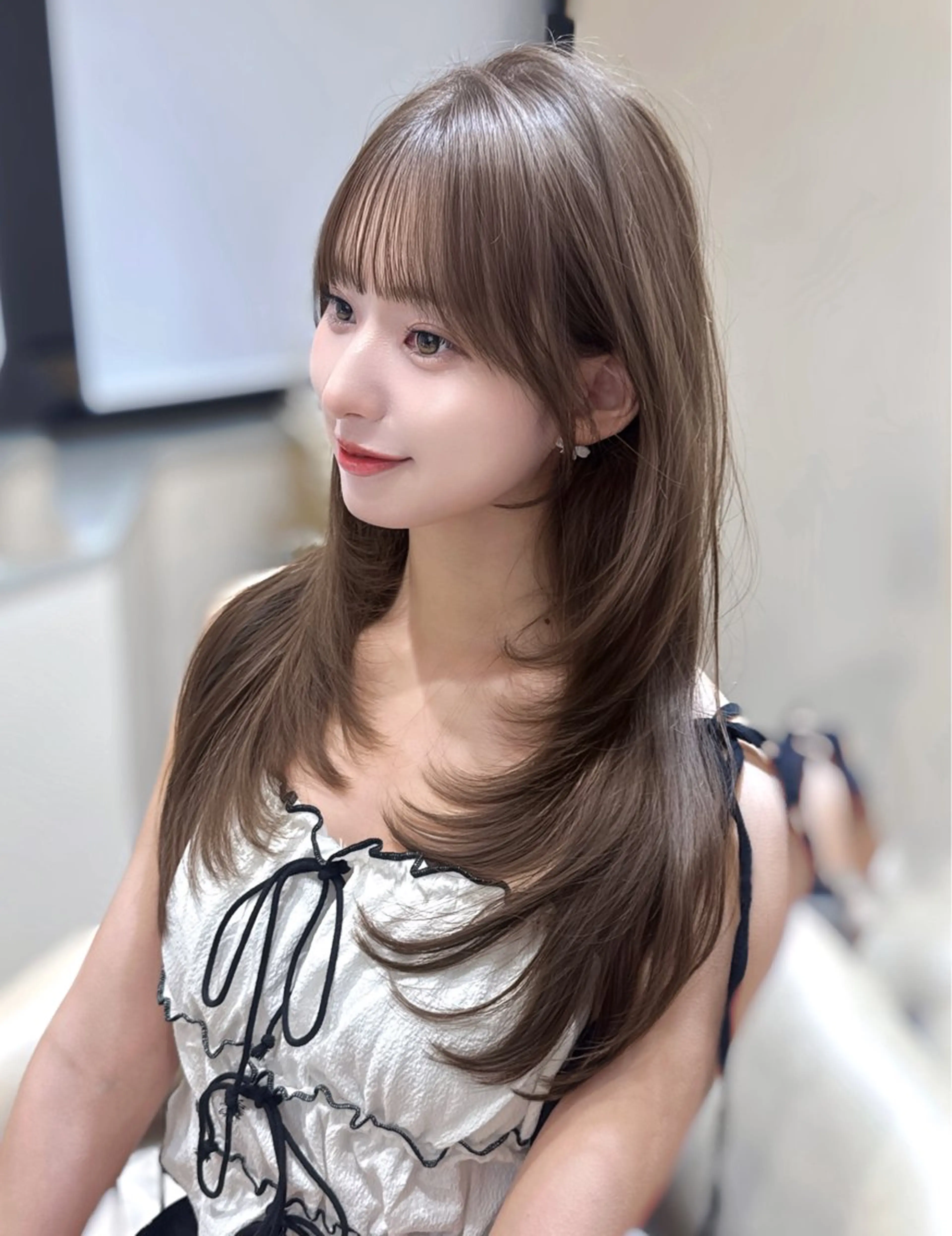 セミロング レイヤー/韓国❣️ 髪質改善/e_kiのヘアスタイル