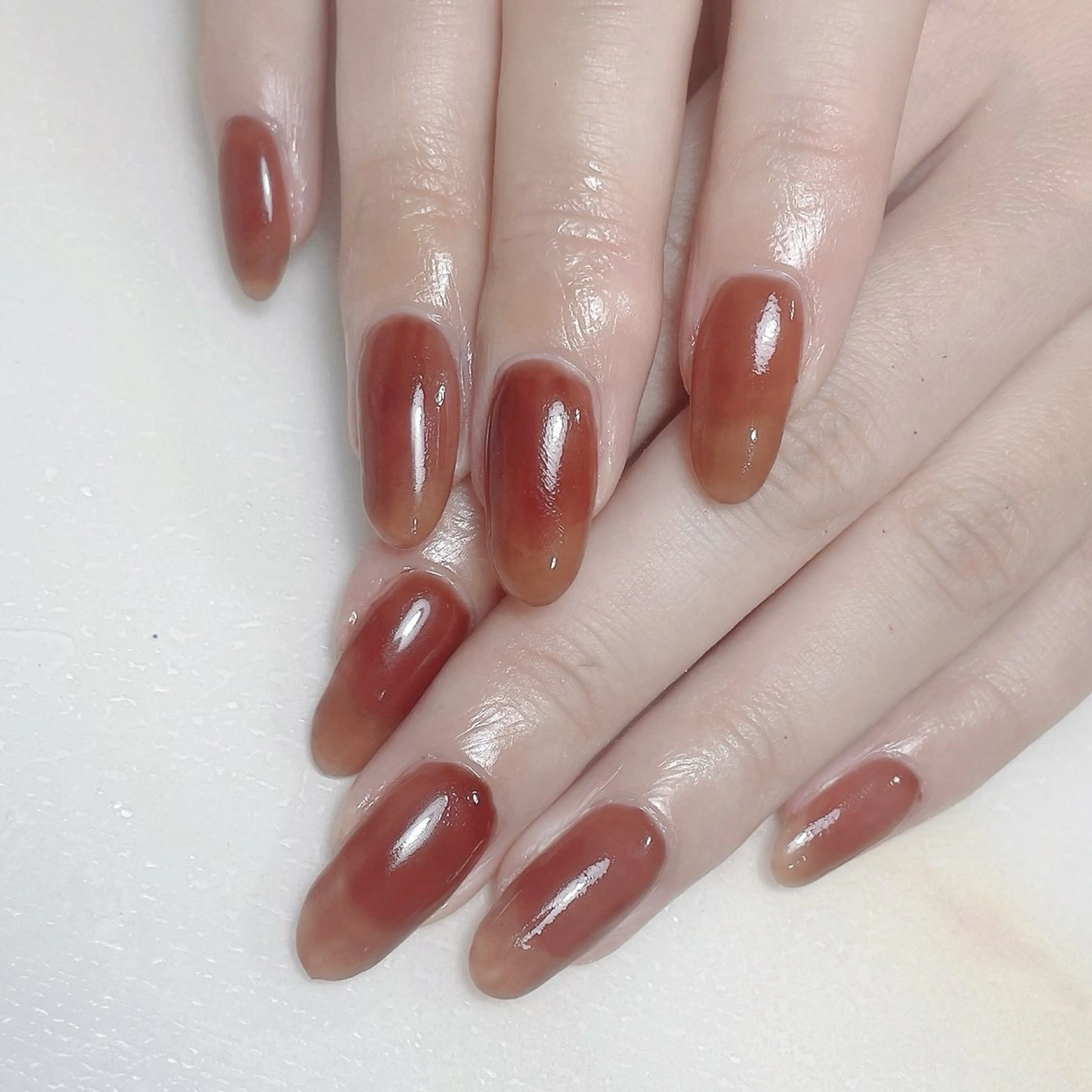 ネイル アートネイル フレンチネイル ジェルネイル グラデーション 韓国ネイル ハンドネイル 久保田 マリコのネイルデザイン