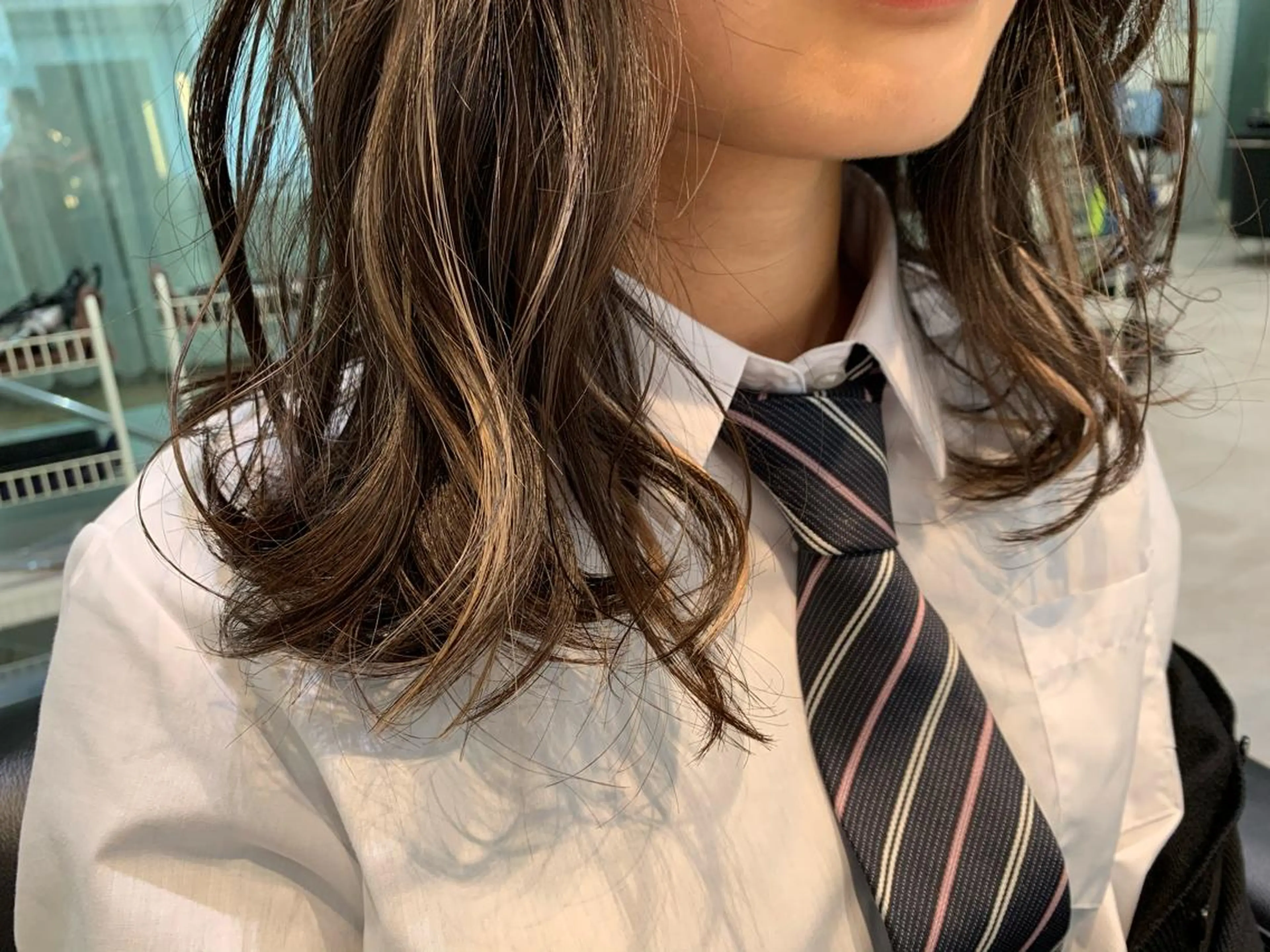 ミディアム カラー 韓国ヘア🇰🇷/ レイヤーカット✂︎のヘアスタイル