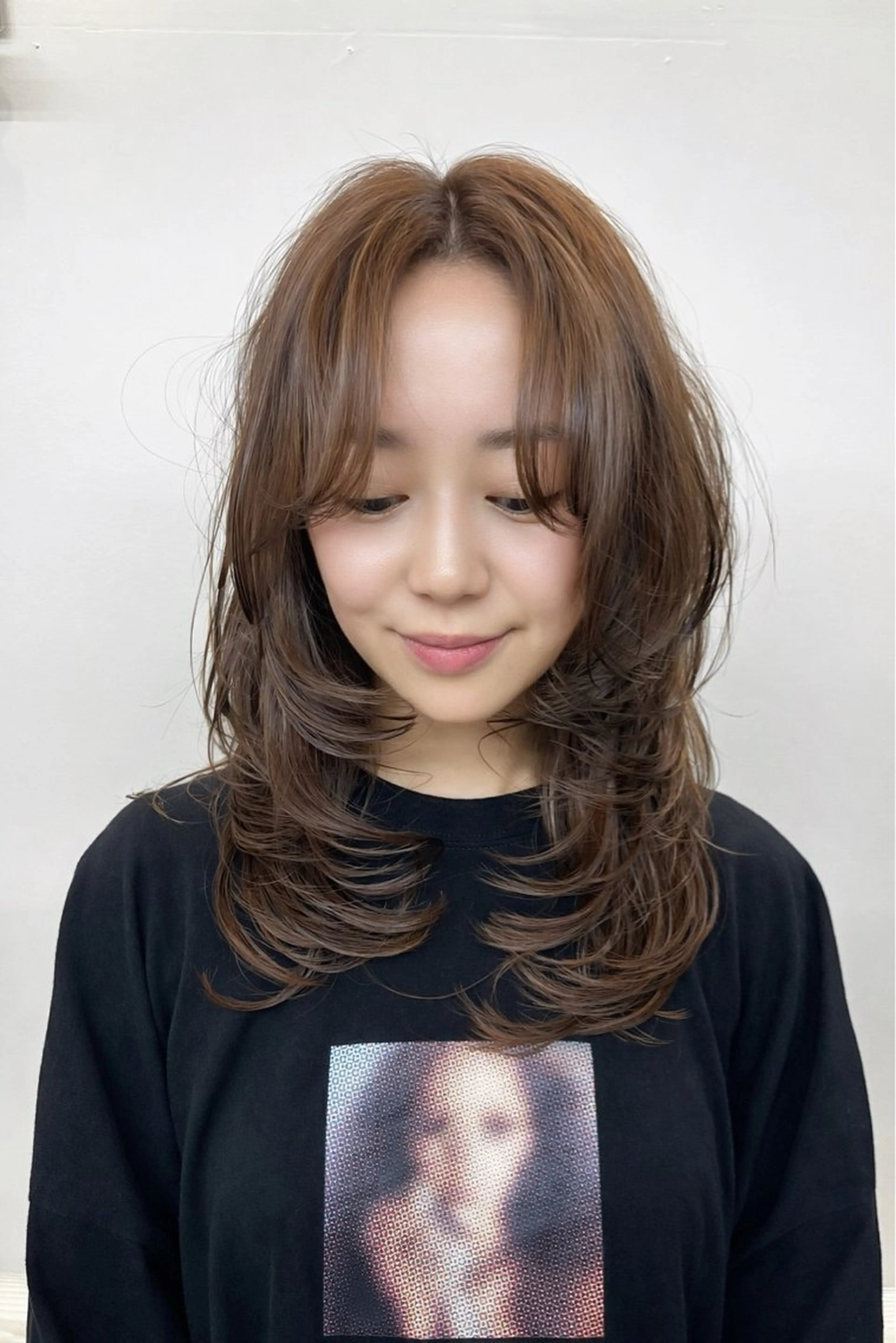セミロング カット ヘアカラー トリートメント 似合わせ💖トレンド ✨TAKAMI😊のヘアスタイル