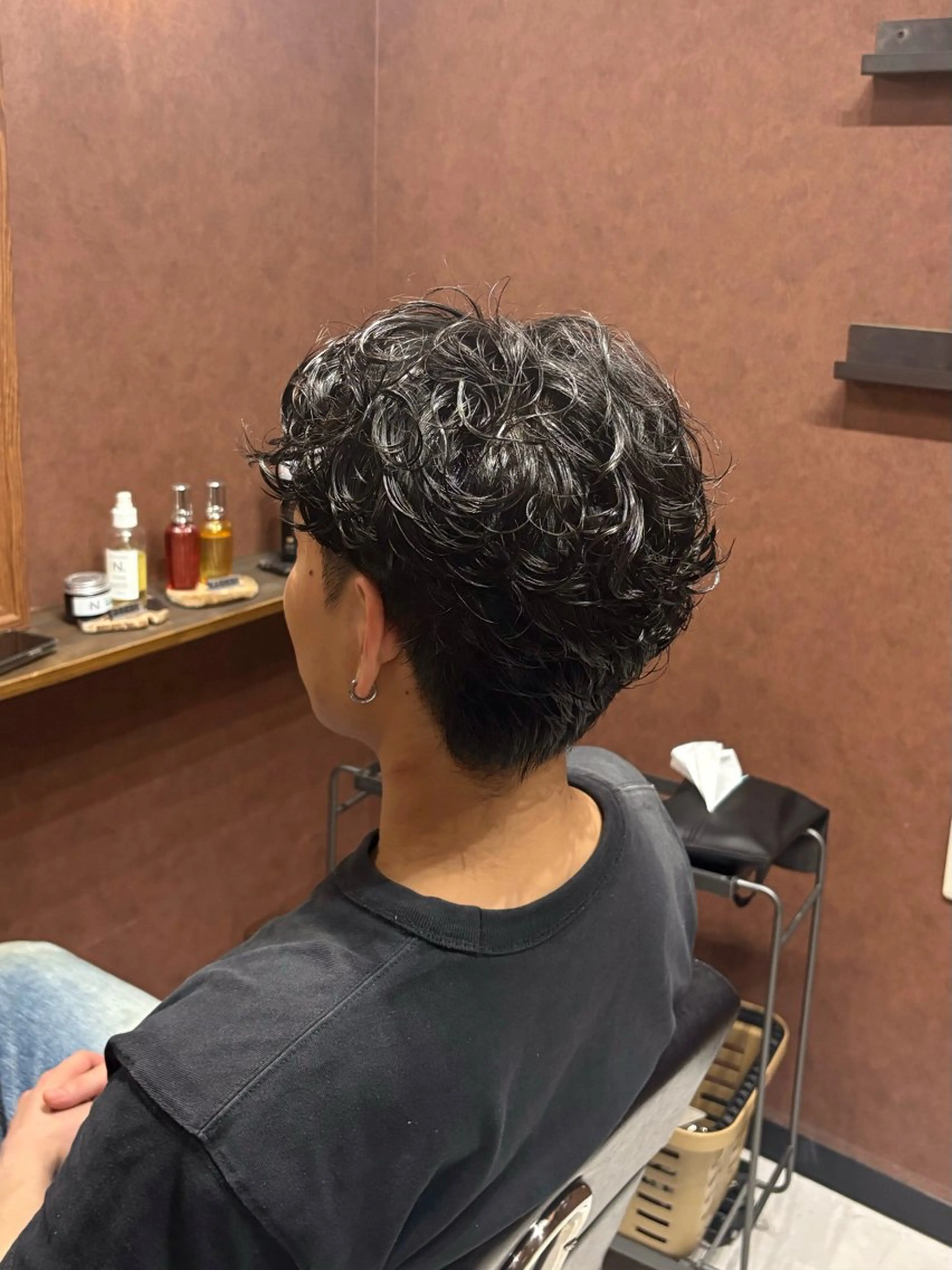 ショート パーマ メンズ メンズパーマ カット パーマ メンズ特化 / Reiのヘアスタイル