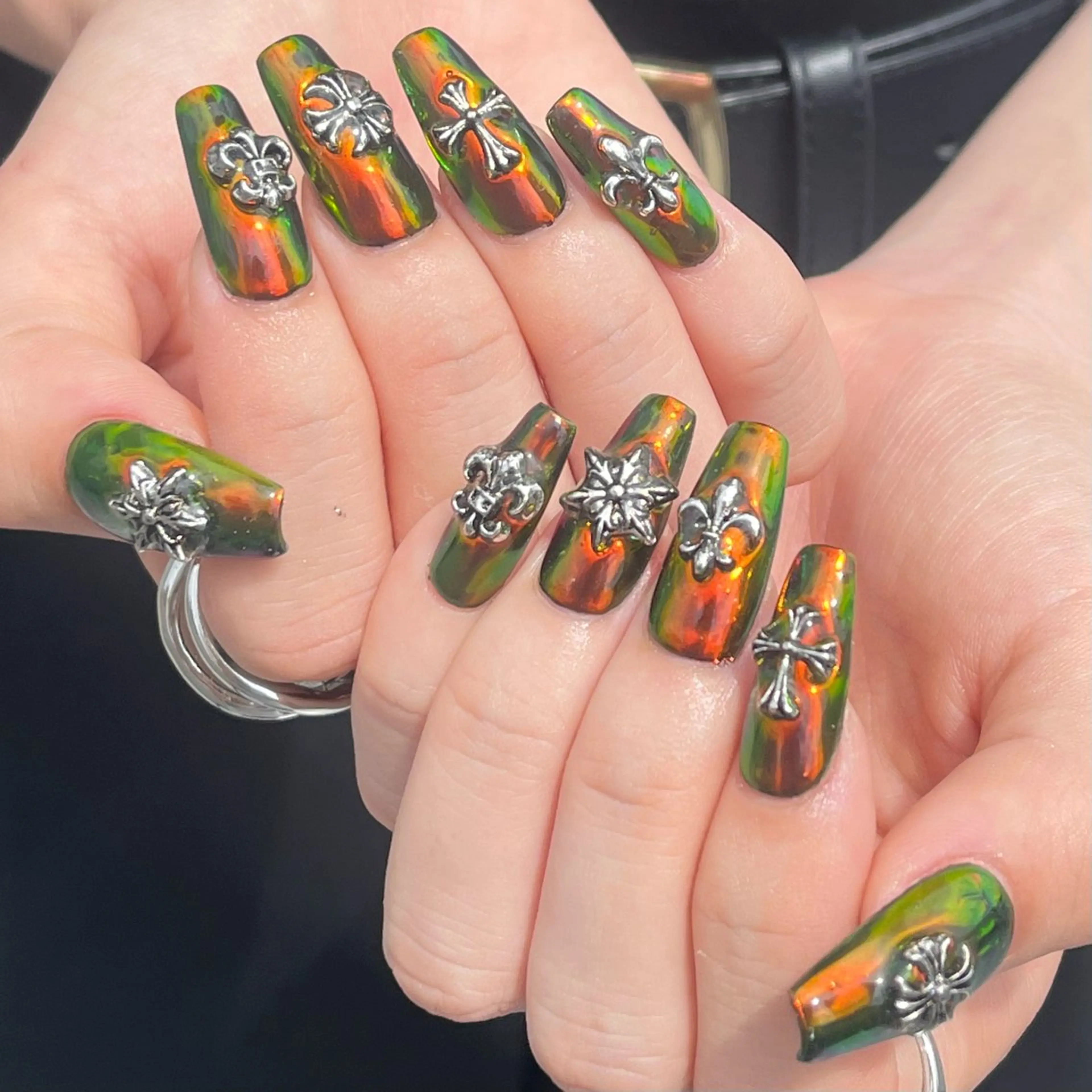 オーロラorミラーorユニコーンネイル🤍オフあり🤍の写真