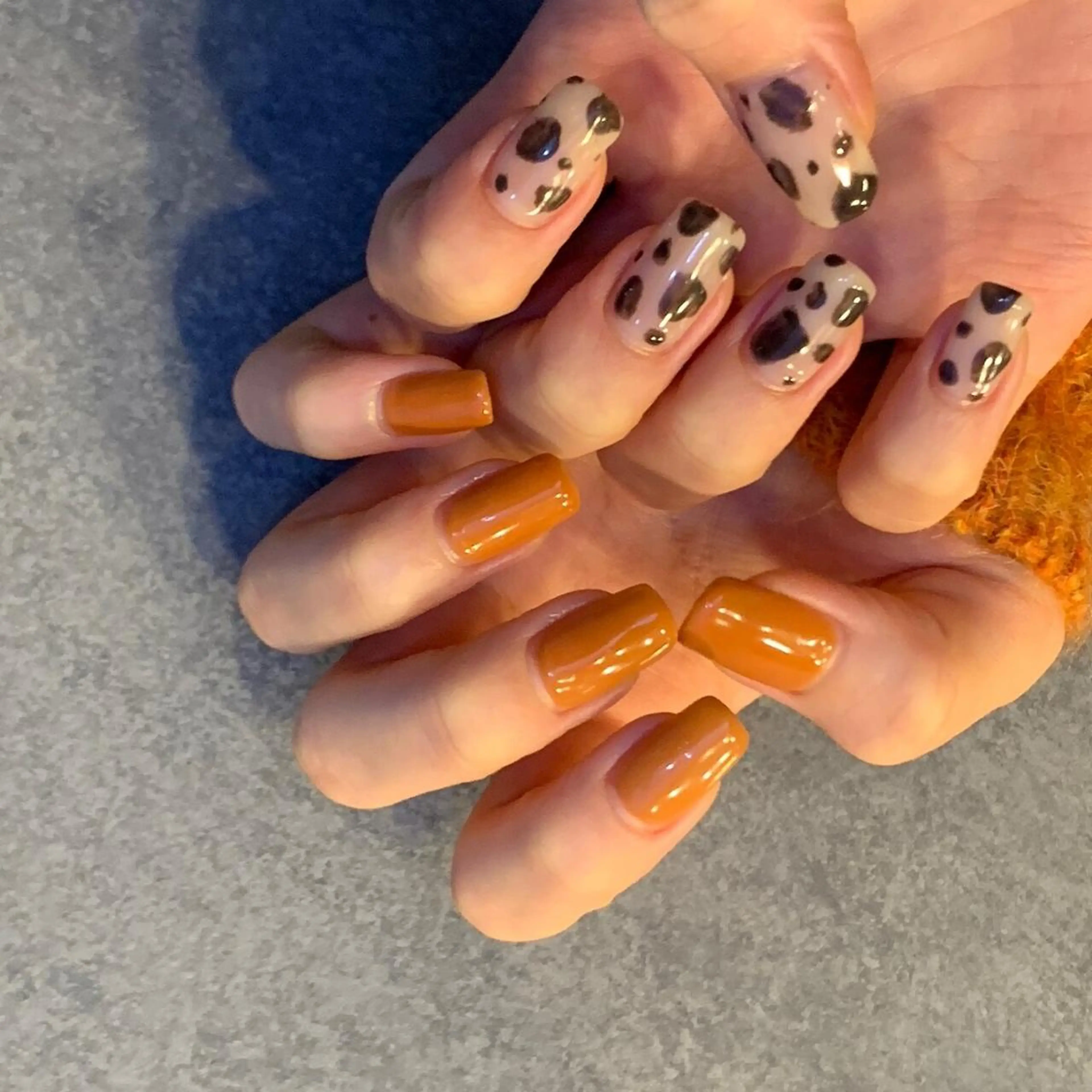 ネイル フレンチネイル ジェルネイル ガラスフレンチ グラデーション マグネットネイル ハンドネイル 【パラジェル認定】 newiネイル京橋のネイルデザイン