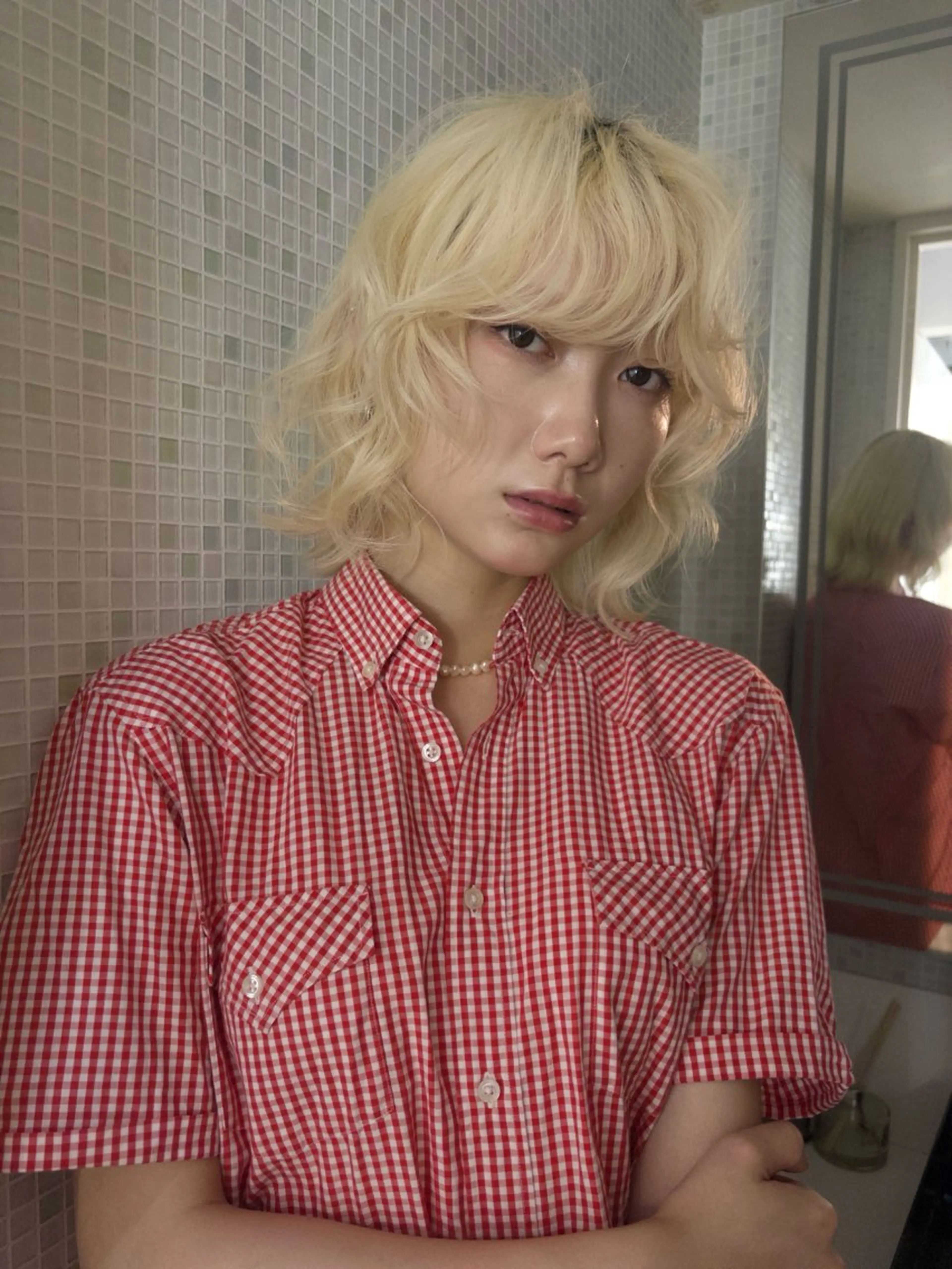 ショート カラー ヘアアレンジ ニュアンスカラー🧶 nanacoのヘアスタイル