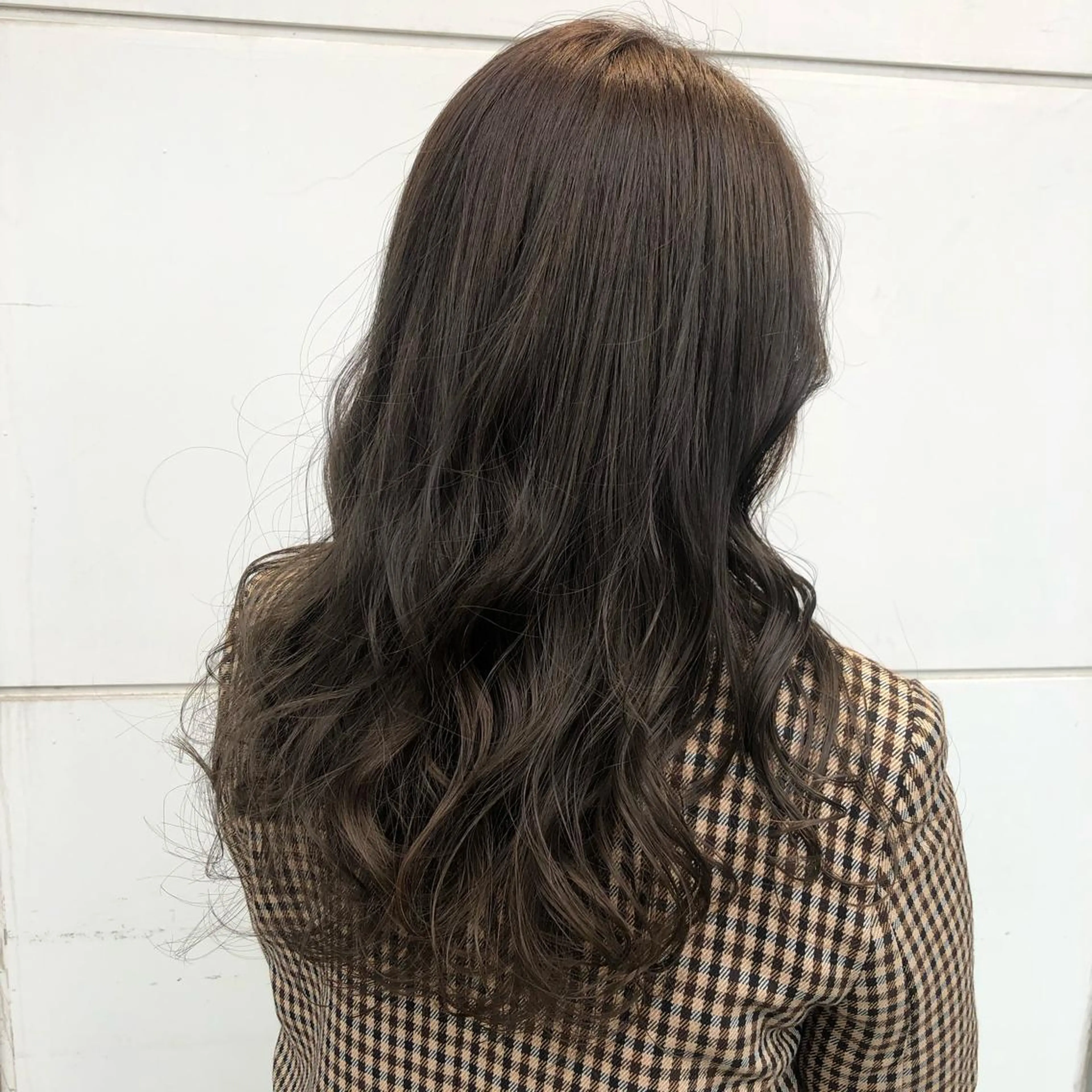 ロング カラー ブラウンカラー カット ヘアカラー トリートメント カトウ ユウカのヘアスタイル