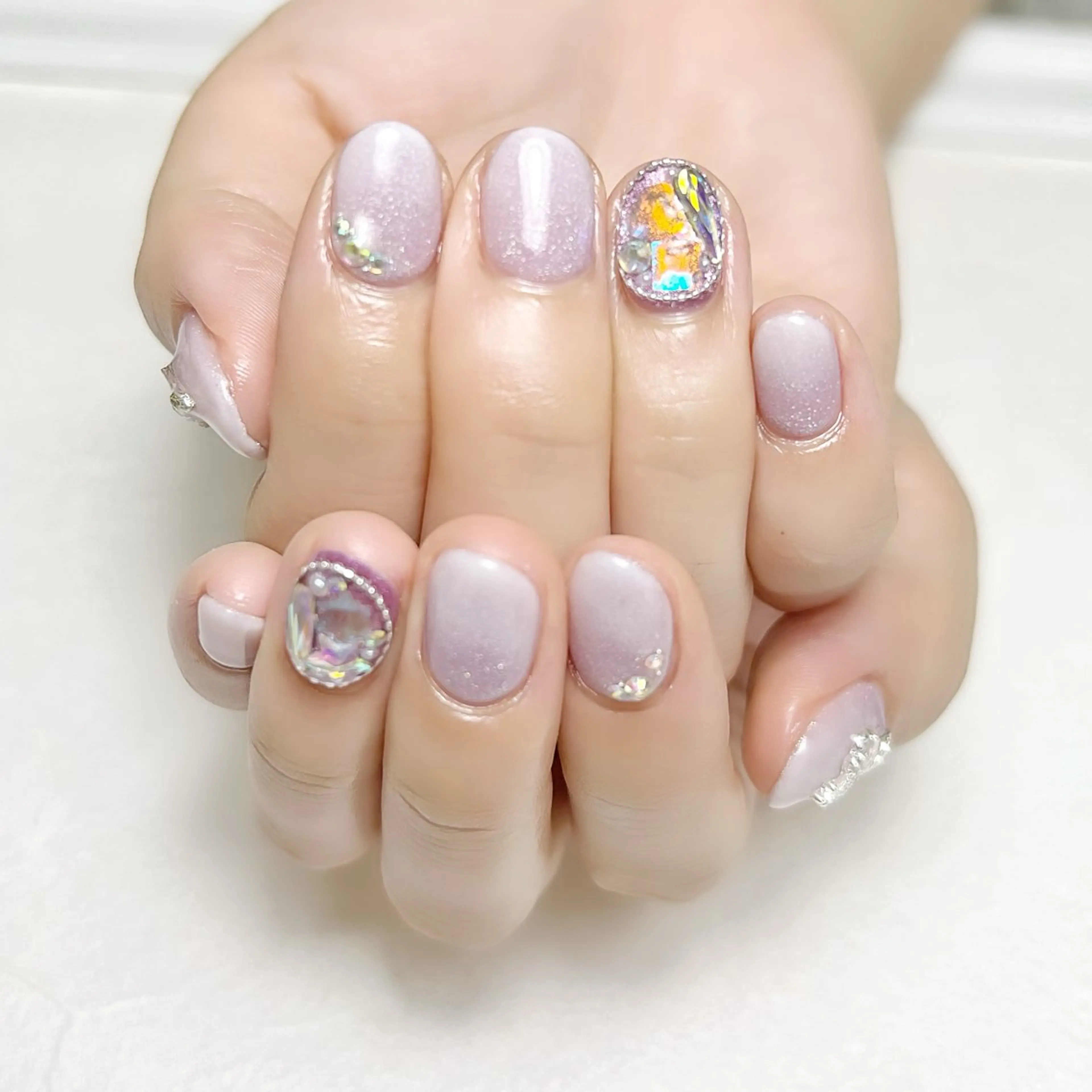 ネイル ガーリー グラデーション rouse nail RISATOのネイルデザイン