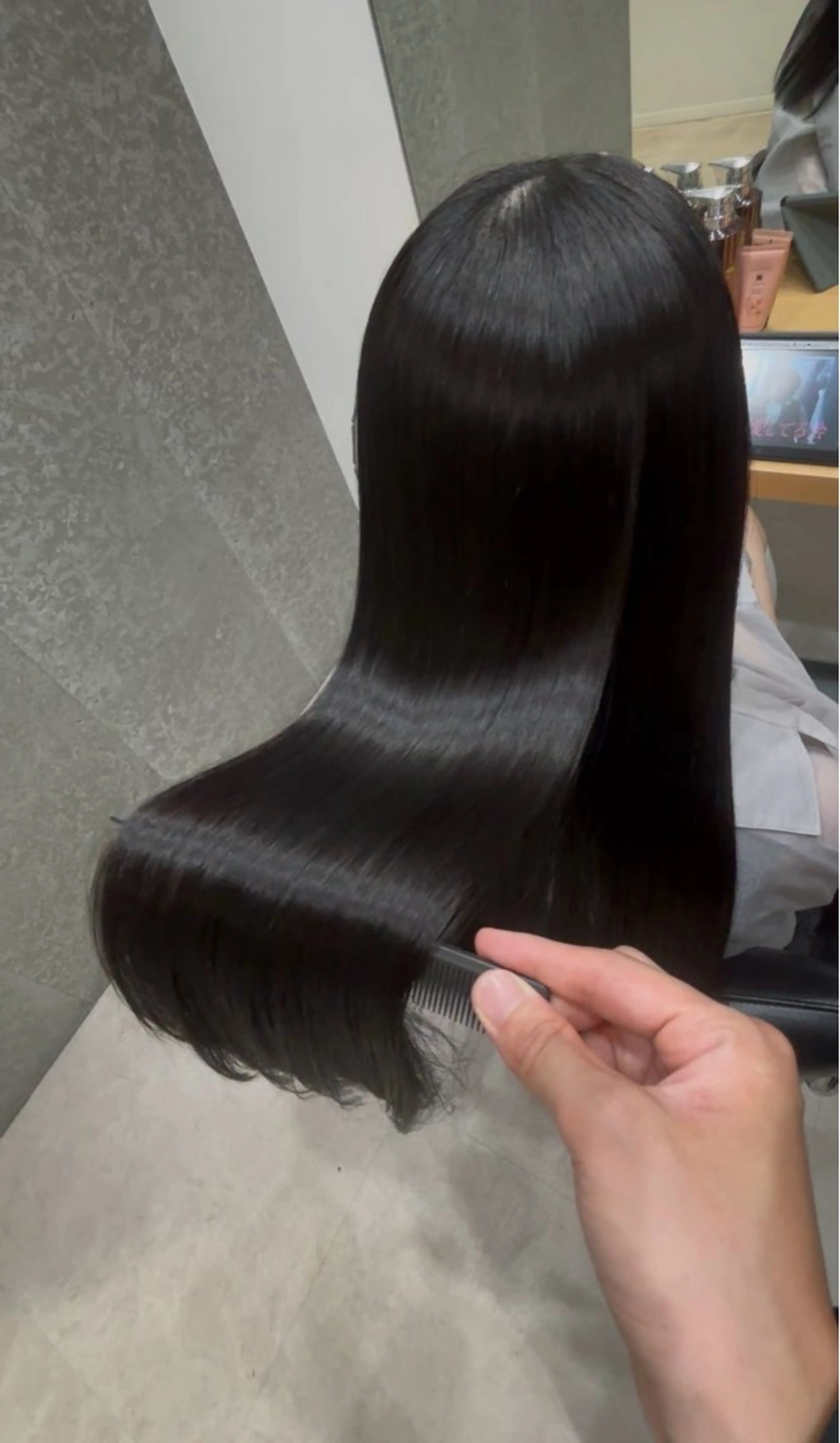 セミロング 髪質改善 トリートメント トリートメント 髪質改善ヘアケア 艶髪特化/上田のヘアスタイル