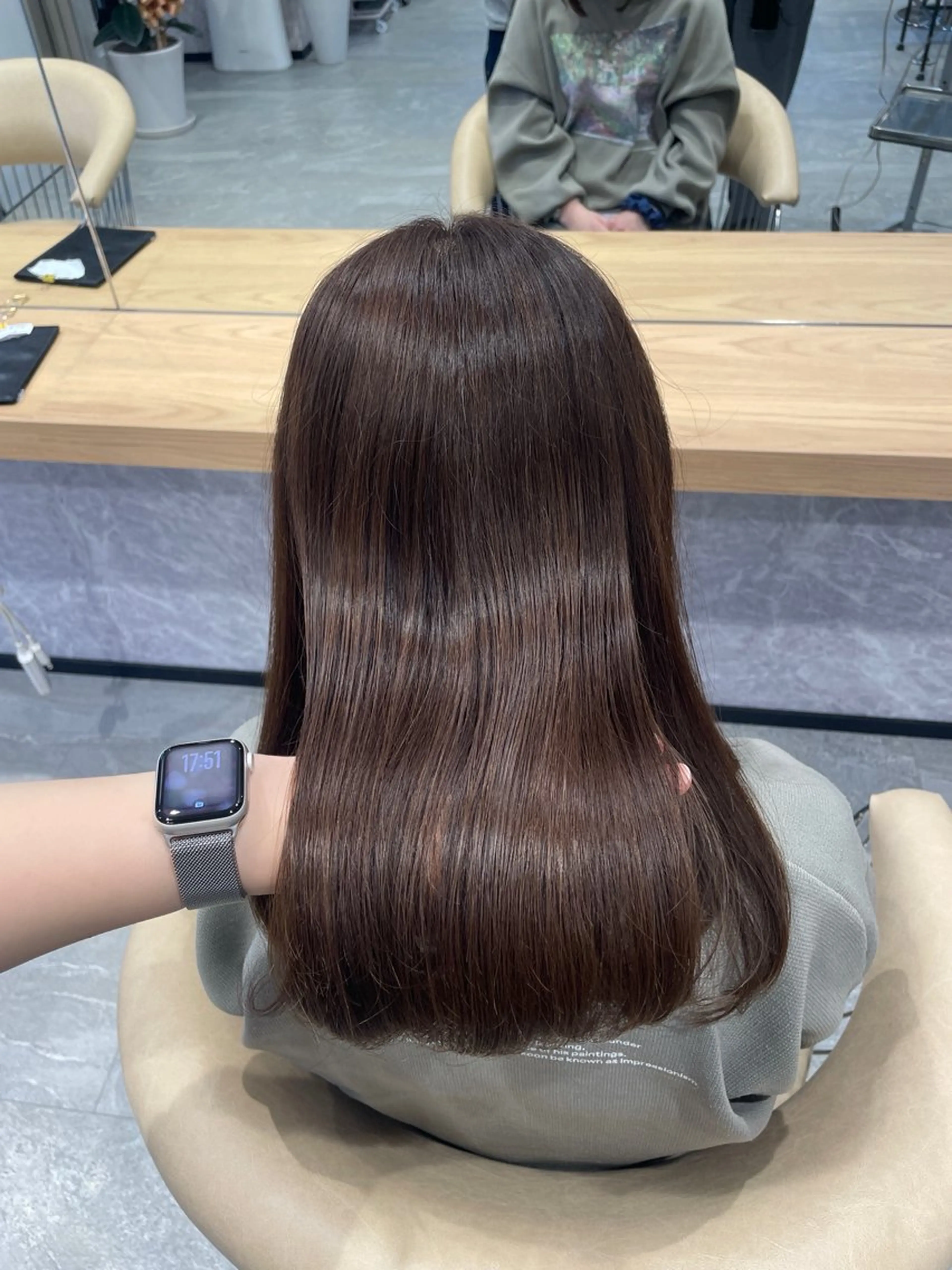セミロング カラー ヘアカラー 髪質改善/ 田中 海心のヘアスタイル