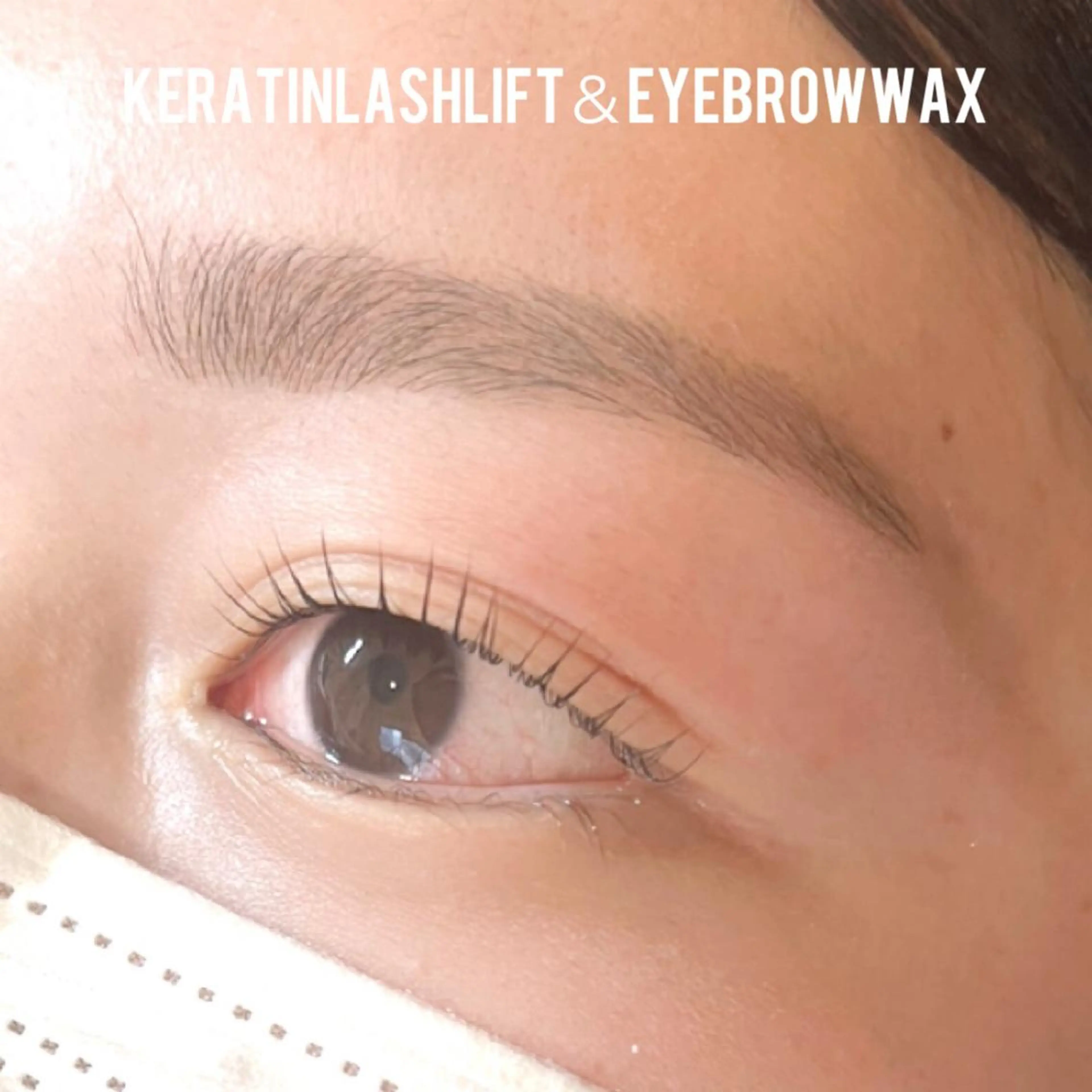 《ご新規様☆setmenu》35%off!!ケラチンラッシュリフト+アイブロウwax脱毛(毛量調節+カットあり)の写真