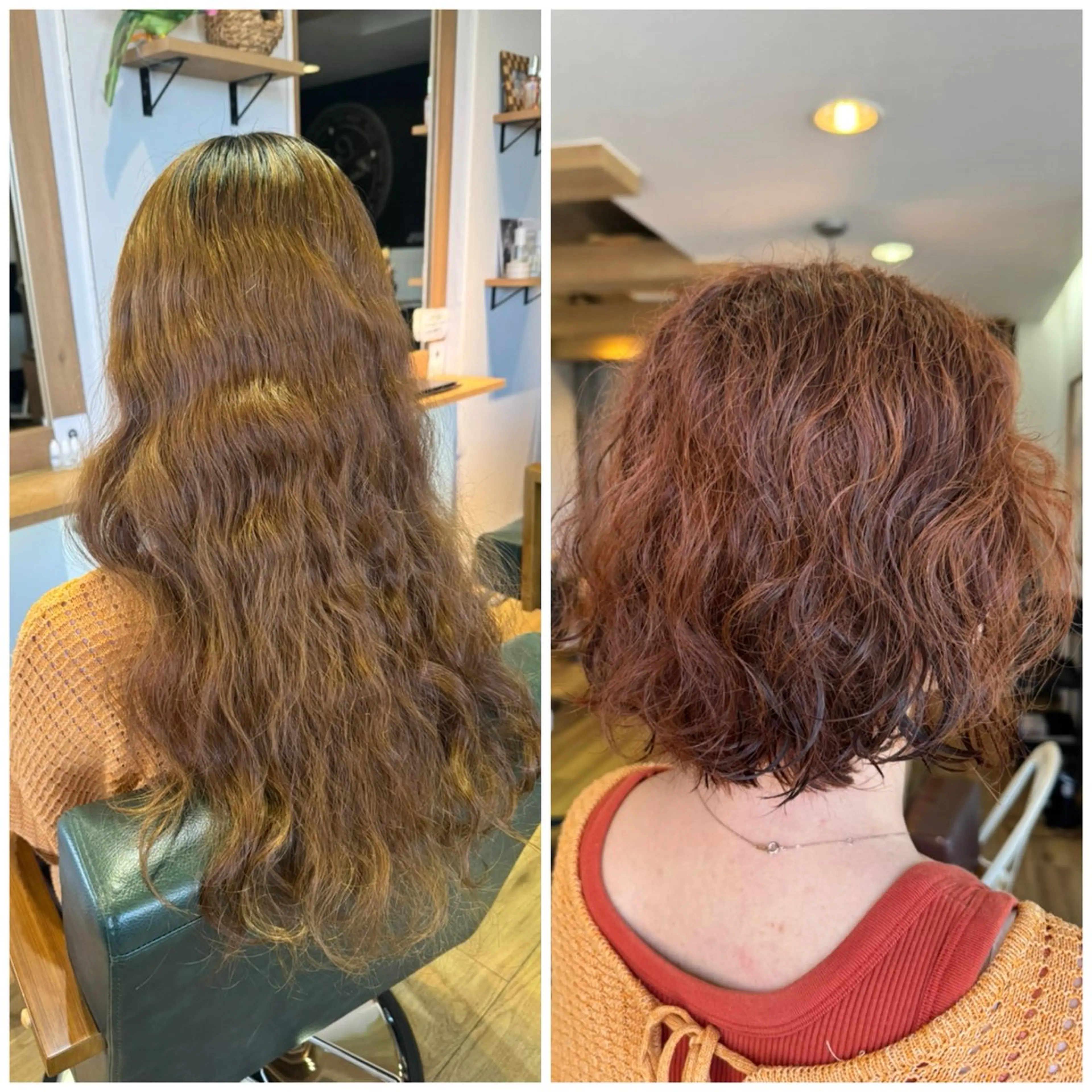 ショート カラー オレンジ カット ヘアカラー トリートメント ツキダテ ユイのヘアスタイル