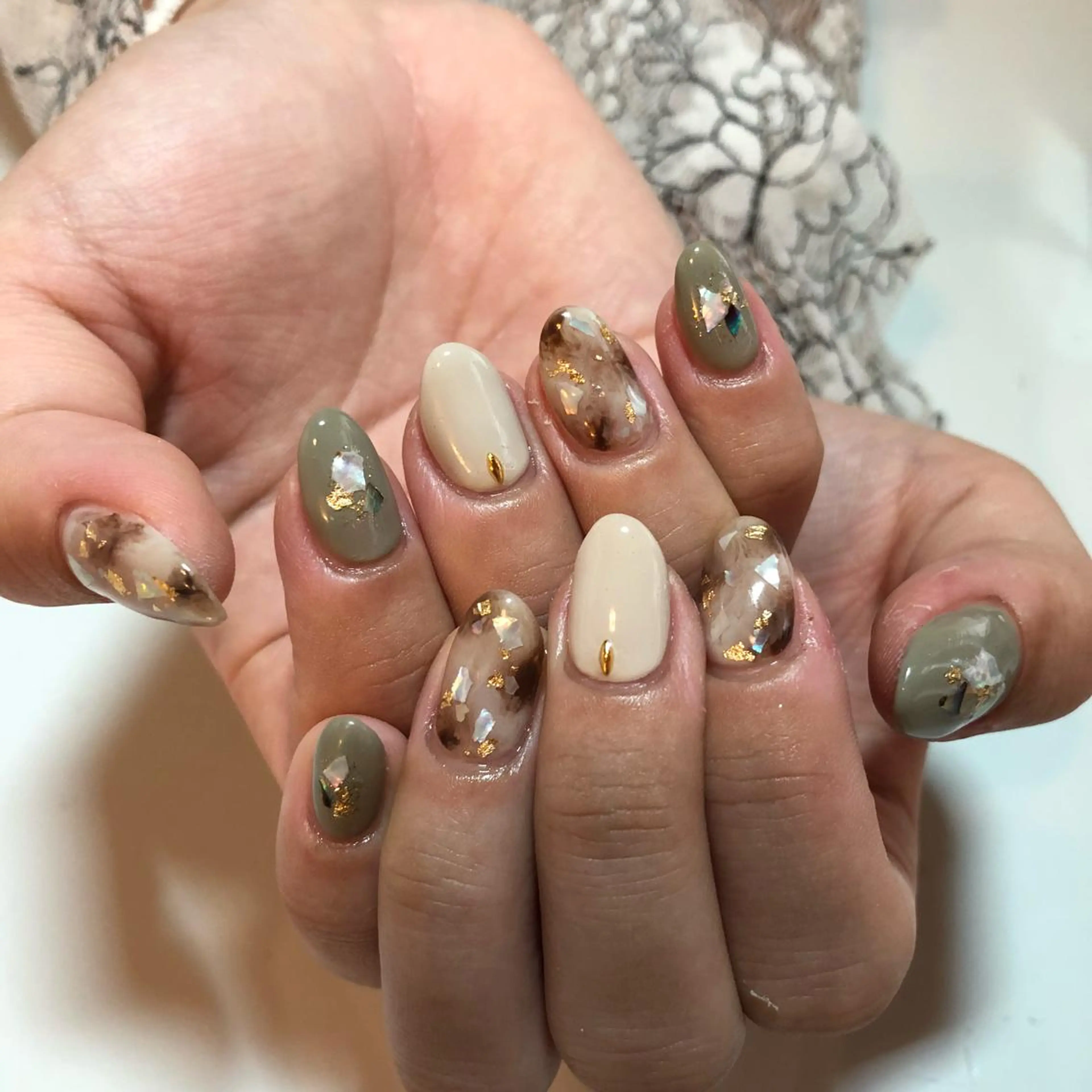 ネイル ニュアンスネイル g-up nail所属・米田 律子のネイルデザイン