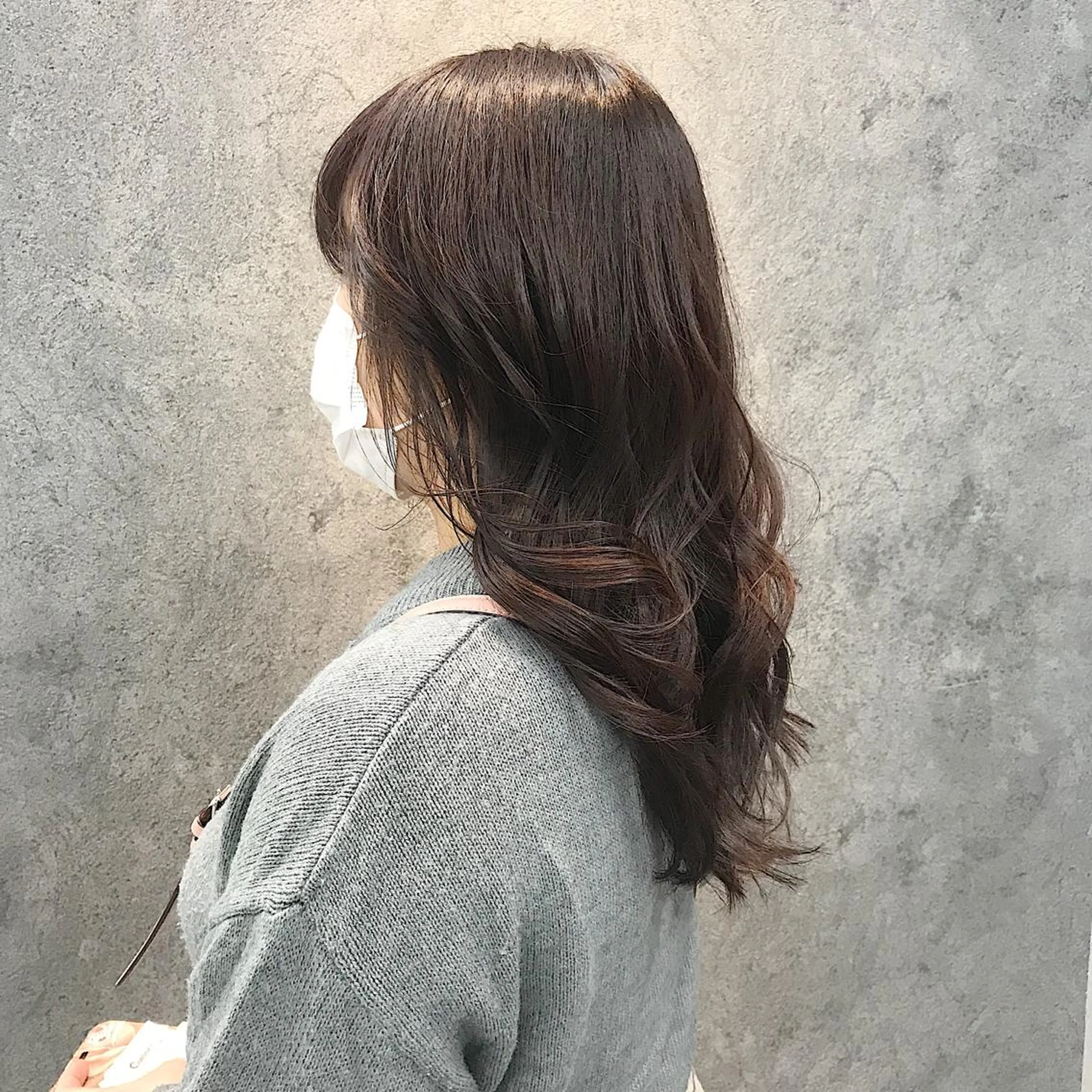 セミロング オルチャンヘア カット ヘアカラー トリートメント 所渉/韓国レイヤー /ウルフカットのヘアスタイル