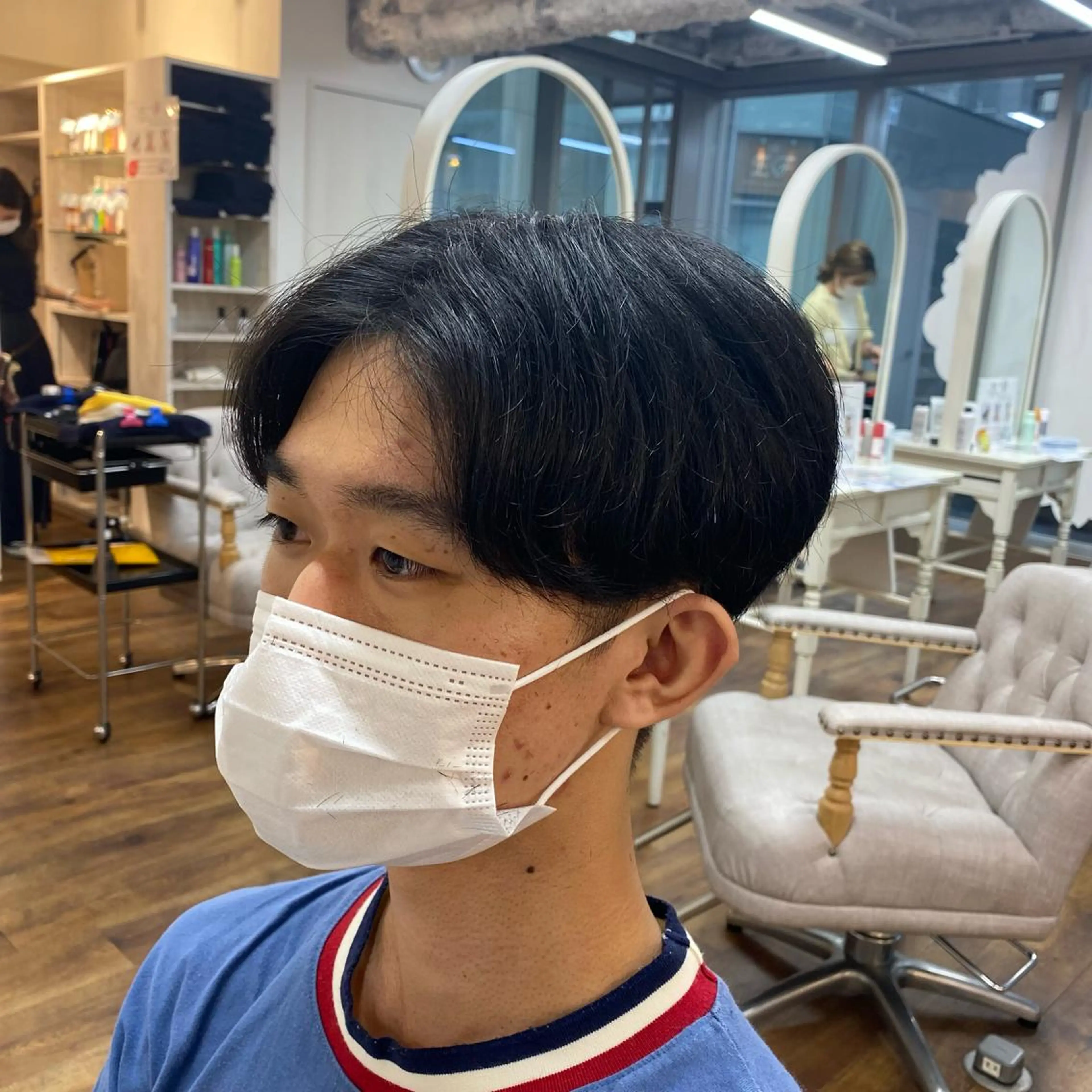 ショート メンズ 大場 優のヘアスタイル