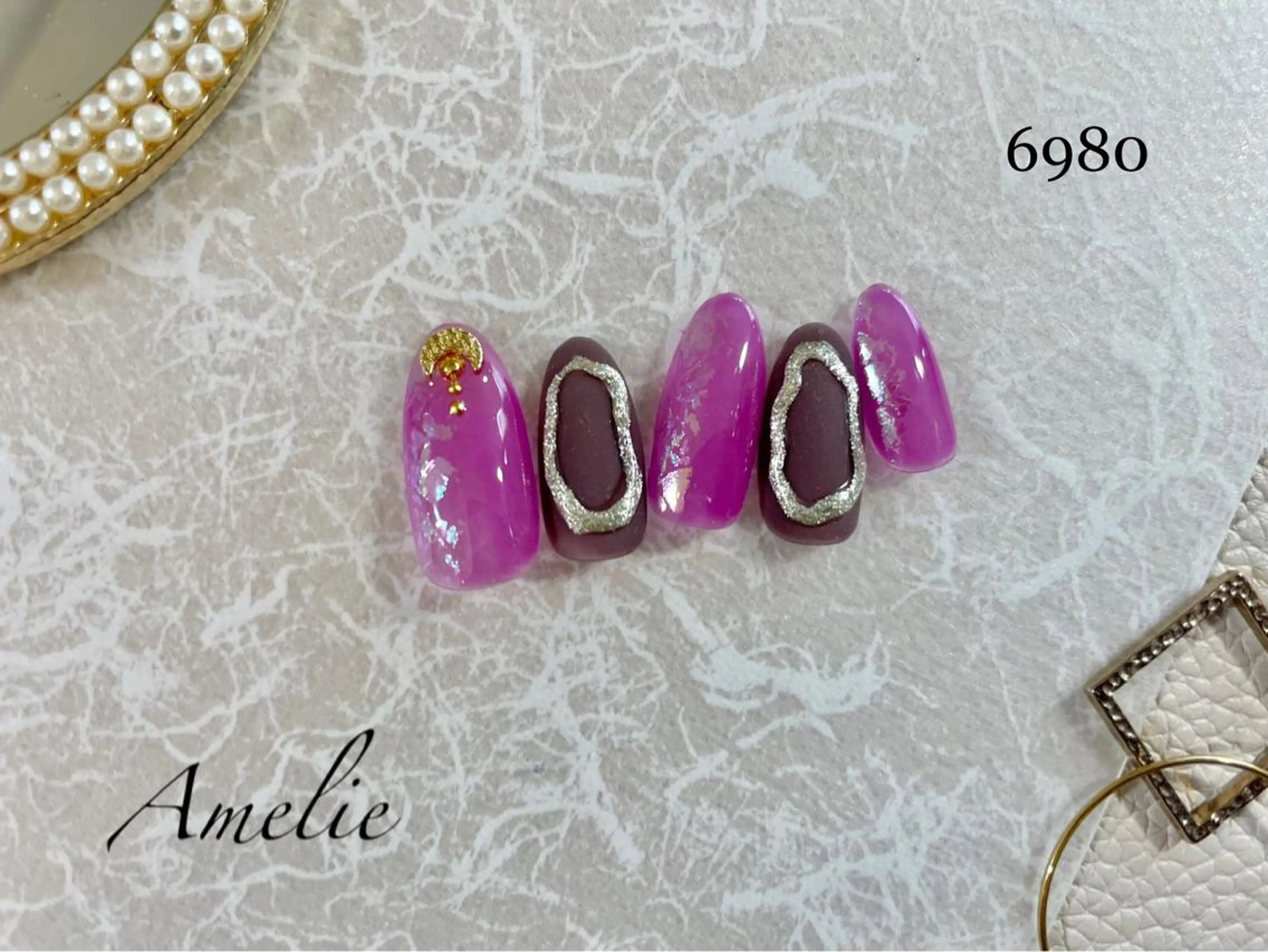 ネイル ハンドネイル いちじゅう あおいのネイルデザイン