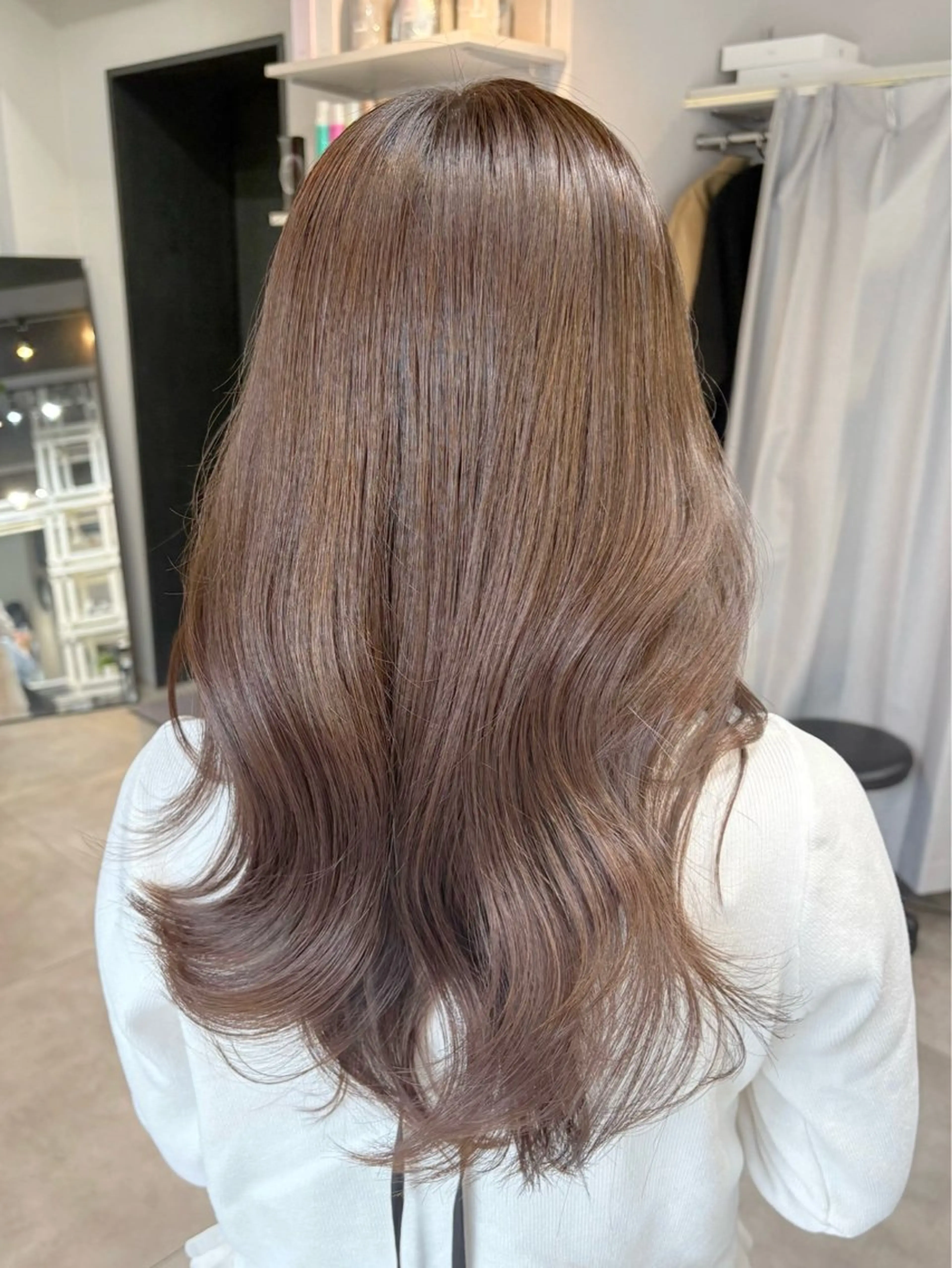 ロング カラー うる艶カラー/恵比寿 ベージュ/丸山陽平のヘアスタイル