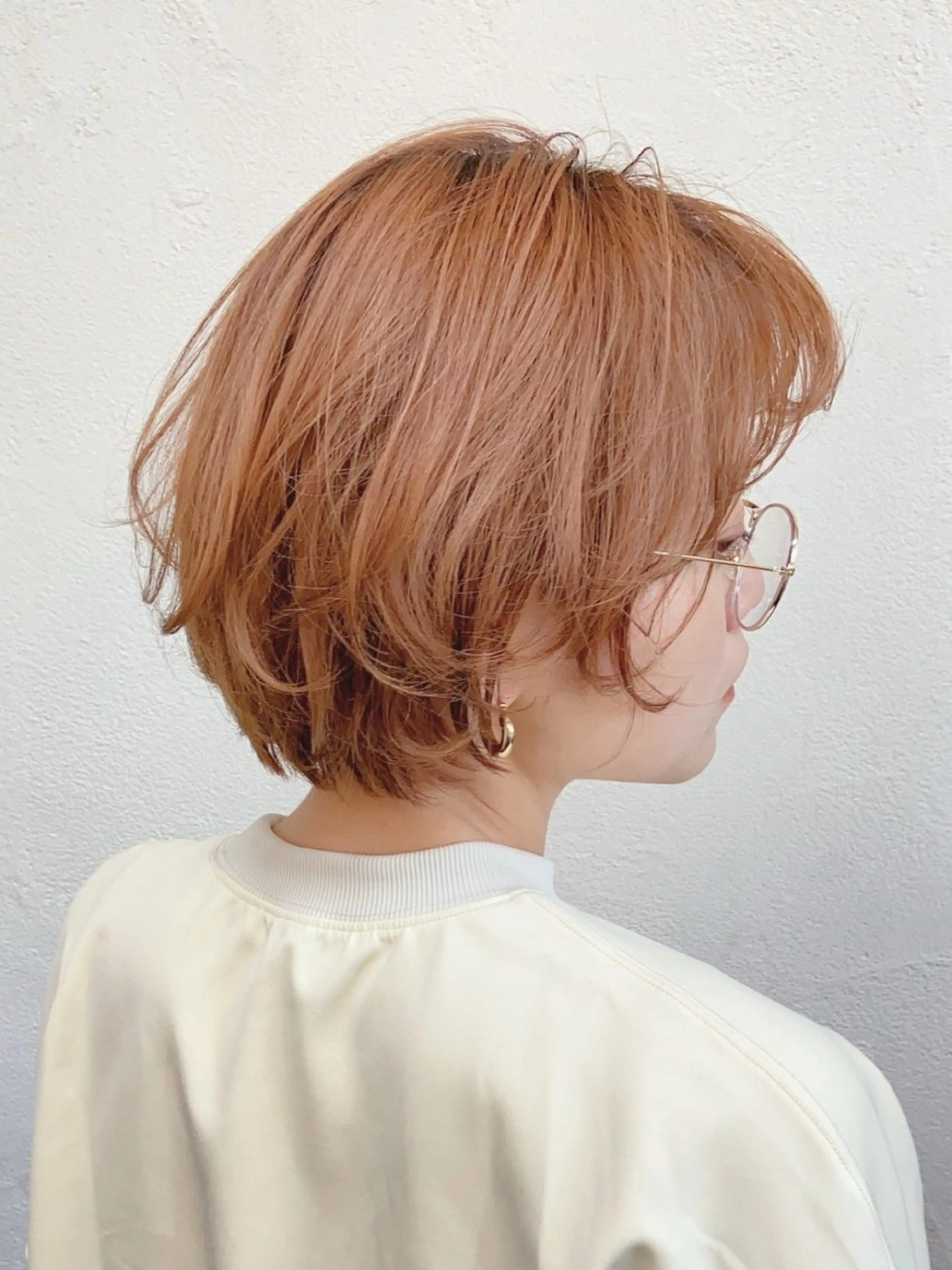 ショート カラー うる艶カラー× ハイトーン/miuのヘアスタイル