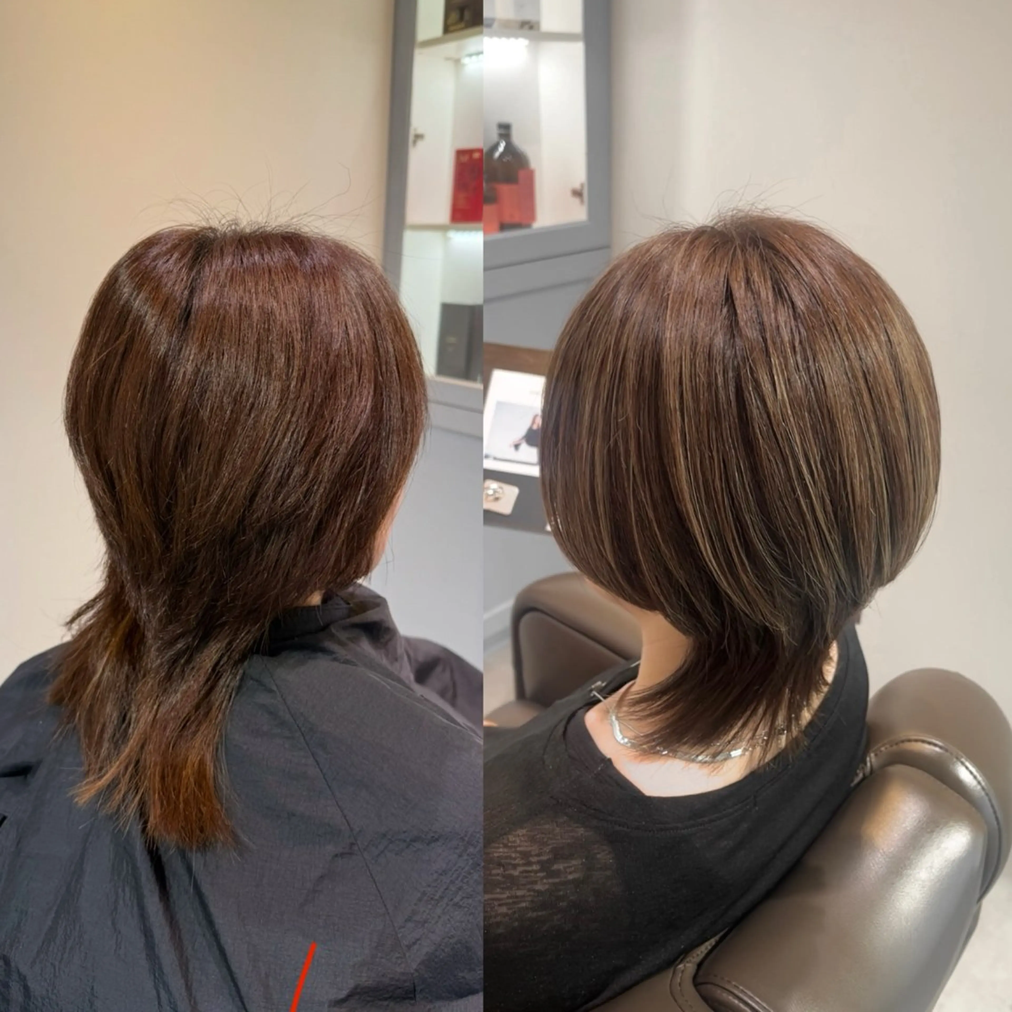 ショート ハイライト カット ヘアカラー トリートメント 早稲田 千尋のヘアスタイル