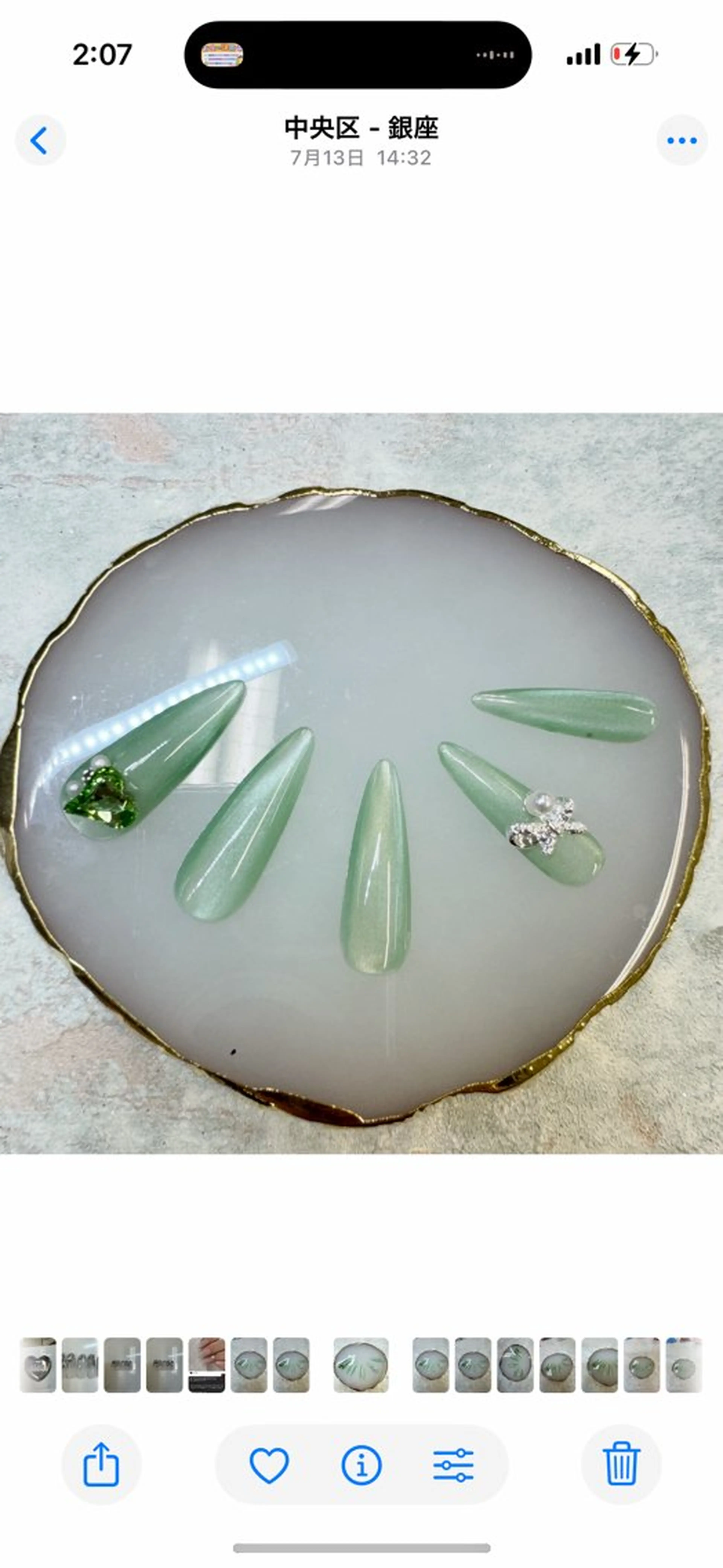 ネイル べっ甲ネイル フットネイル フレンチネイル ジェルネイル ガラスフレンチ Queeens nailのネイルデザイン