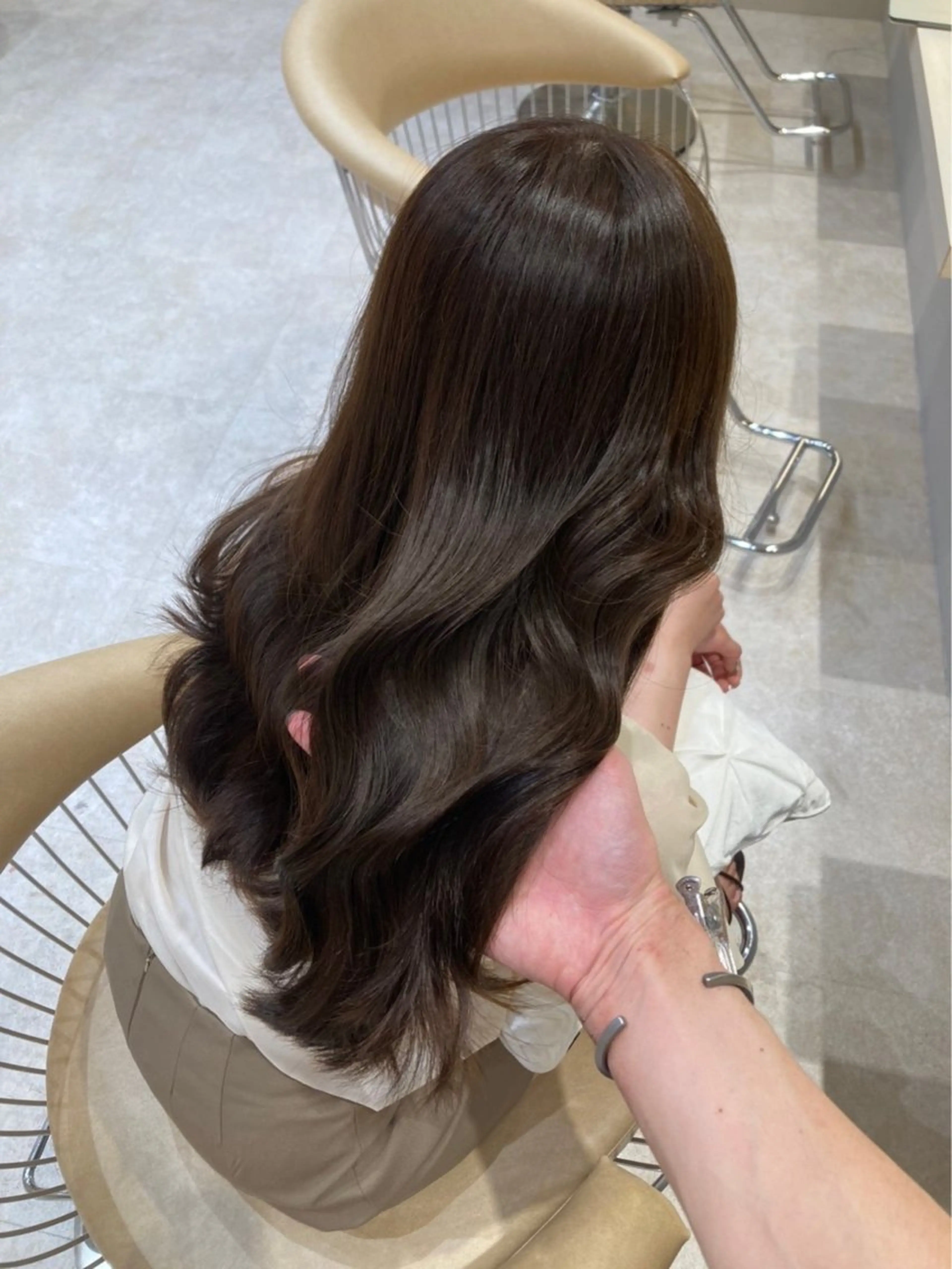 ロング カット ヘアカラー トリートメント 🩵縮毛矯正・ボブ 岩原朋也🩵のヘアスタイル