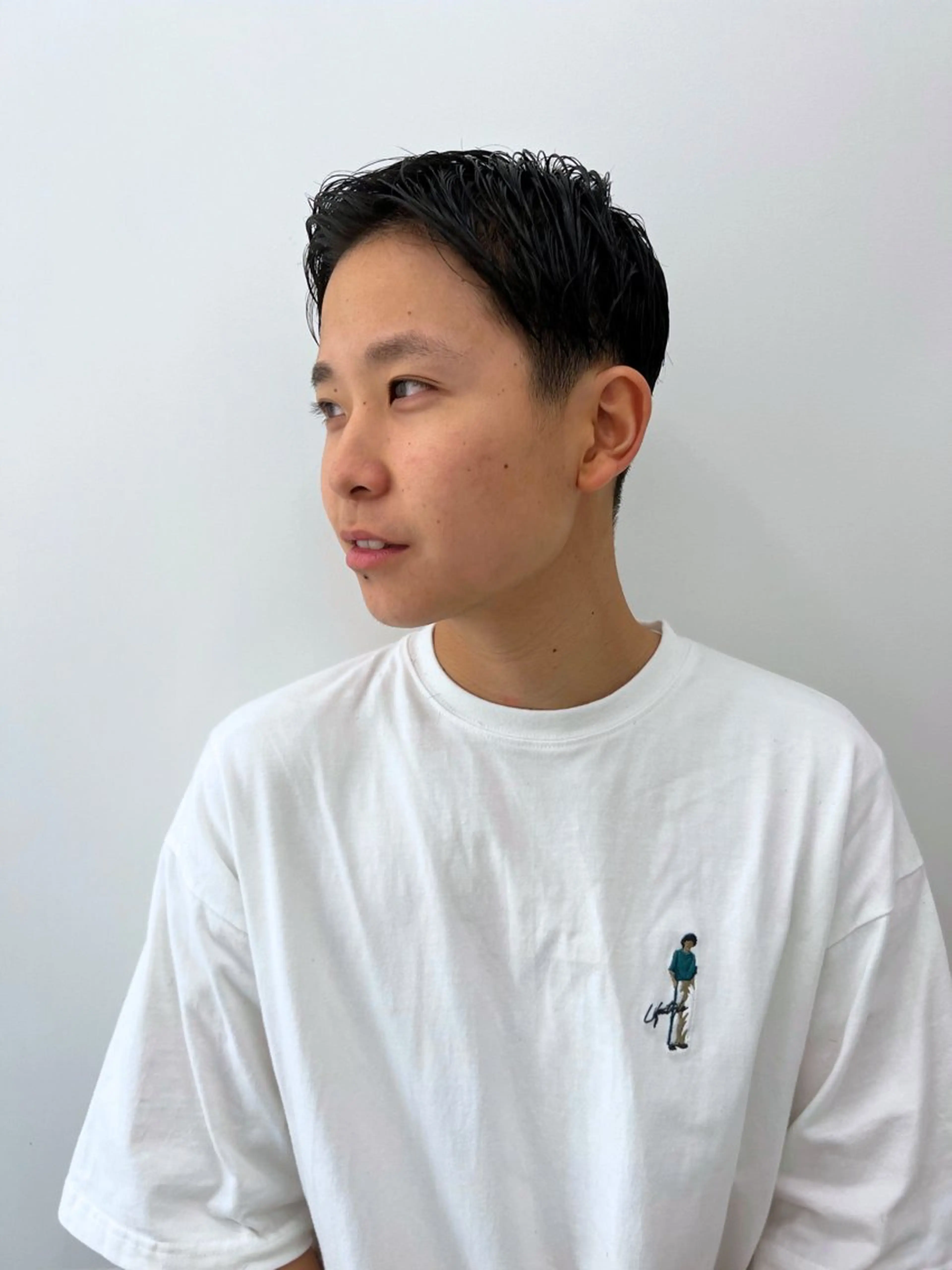 ショート メンズ センターパート 刈り上げ カット 🉐メンズヘア特化 men's/ケンイチのヘアスタイル