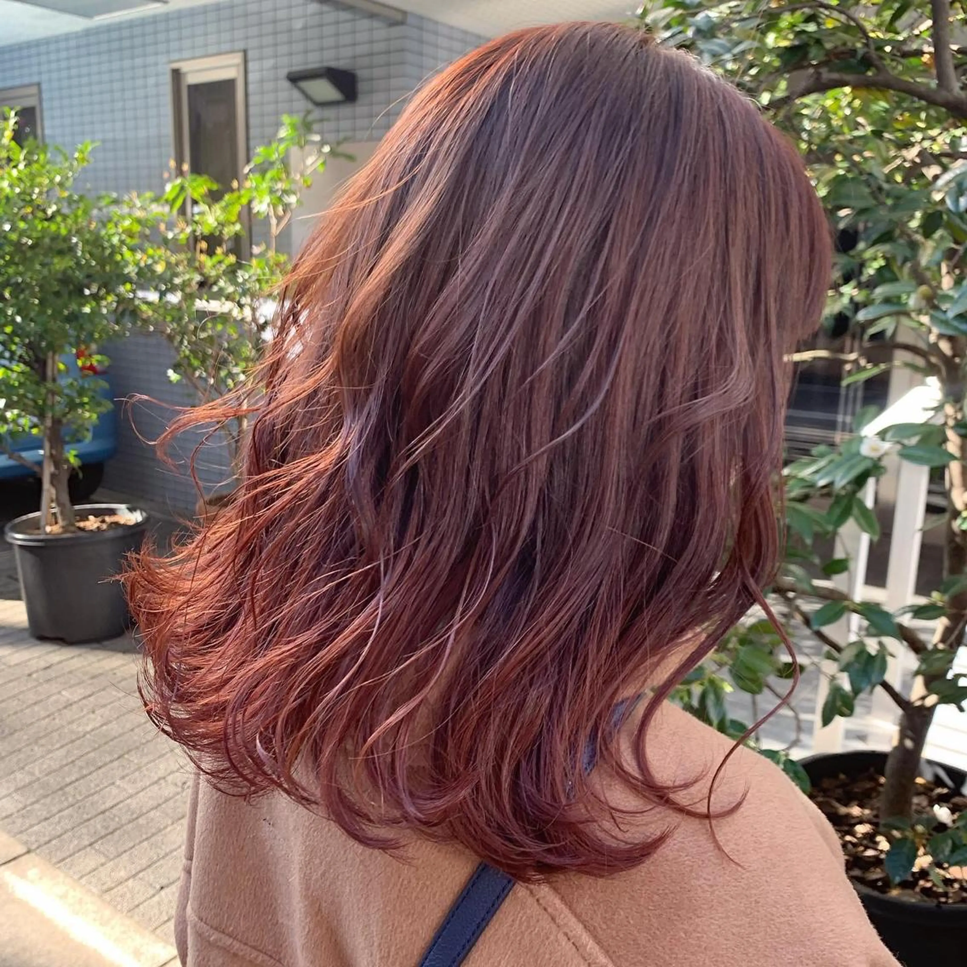 ミディアム カラー ブリーチ グラデーションカラー レッドカラー ヘアカラー ayaka 大宮のヘアスタイル