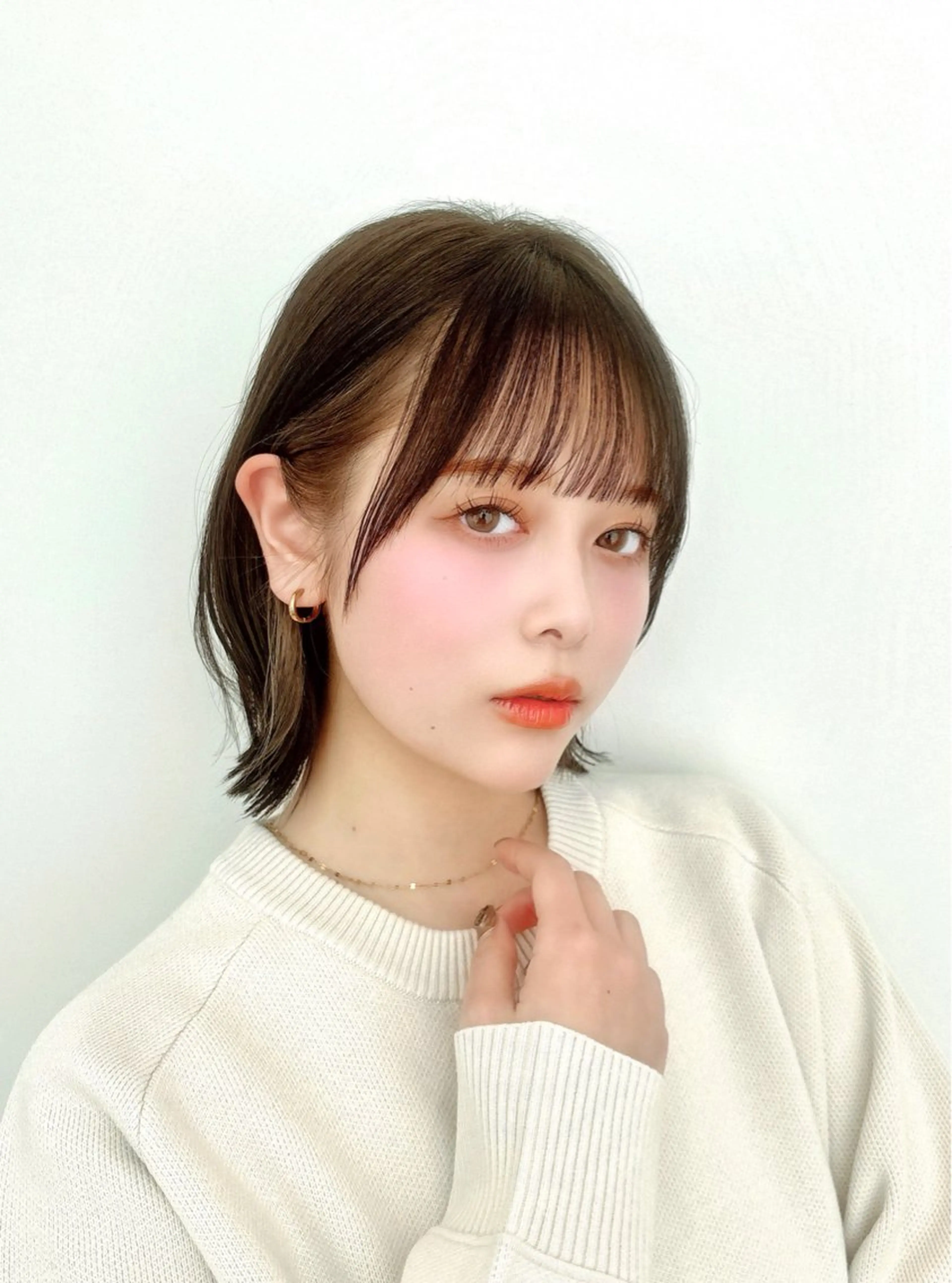 ミディアム カラー ボブ くびれヘア カット ヘアカラー 🍀本格ヘッドスパ 👑髪質改善🍀英司のヘアスタイル