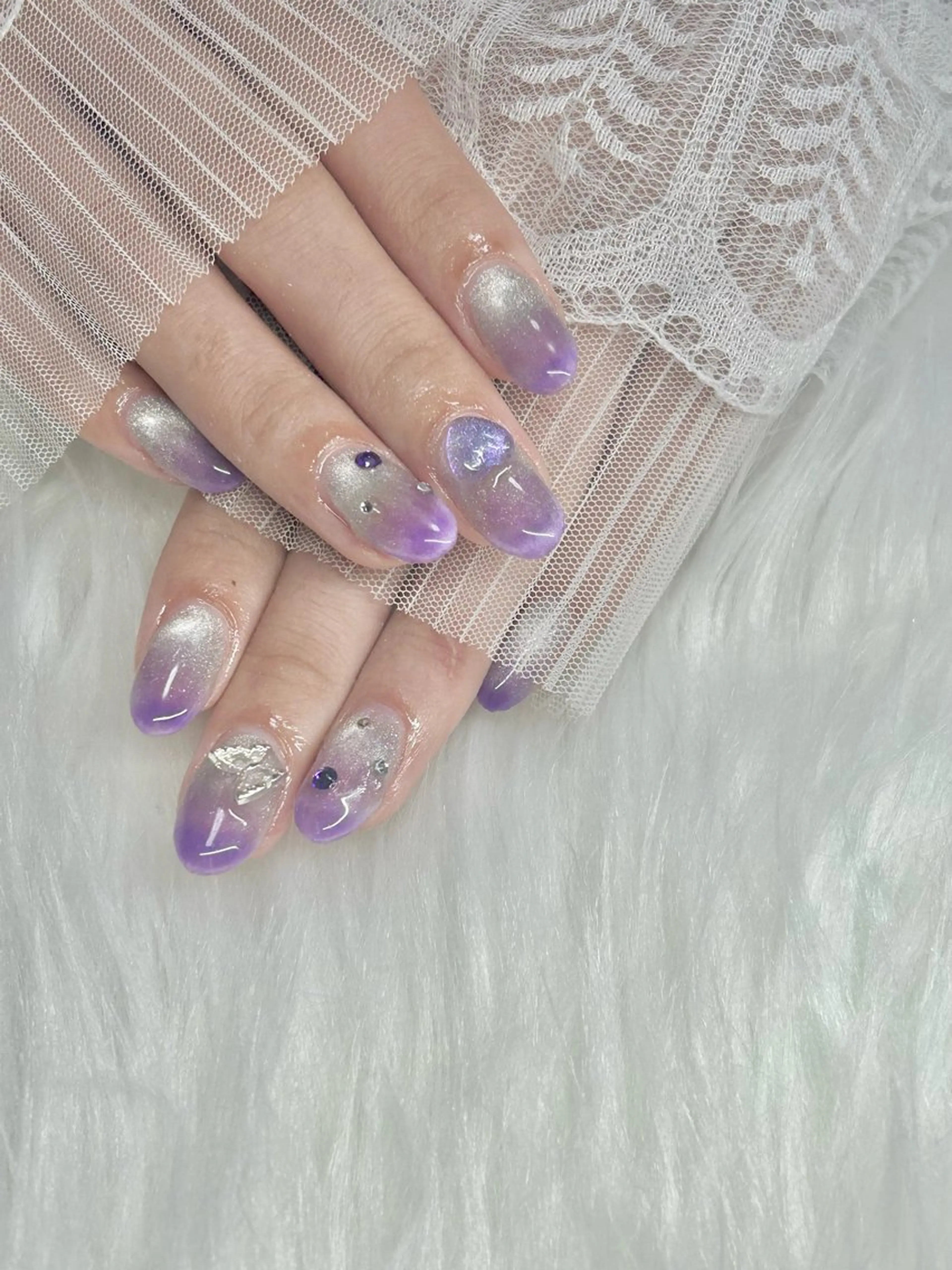 ネイル グラデーション マグネットネイル ハンドネイル k.nail #ksmのネイルデザイン