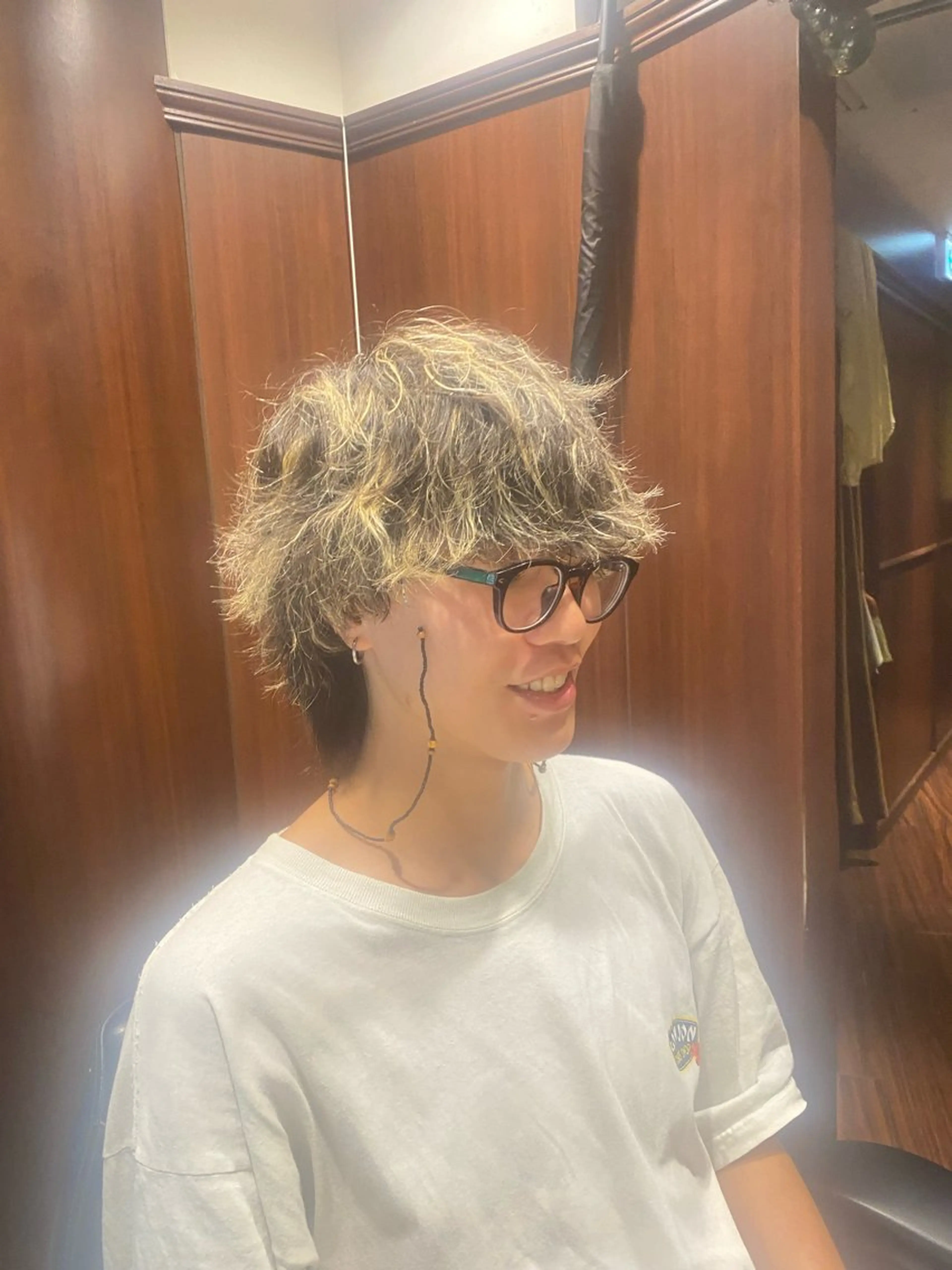 ミディアム ミディアムパーマ 對馬 虎太郎のヘアスタイル